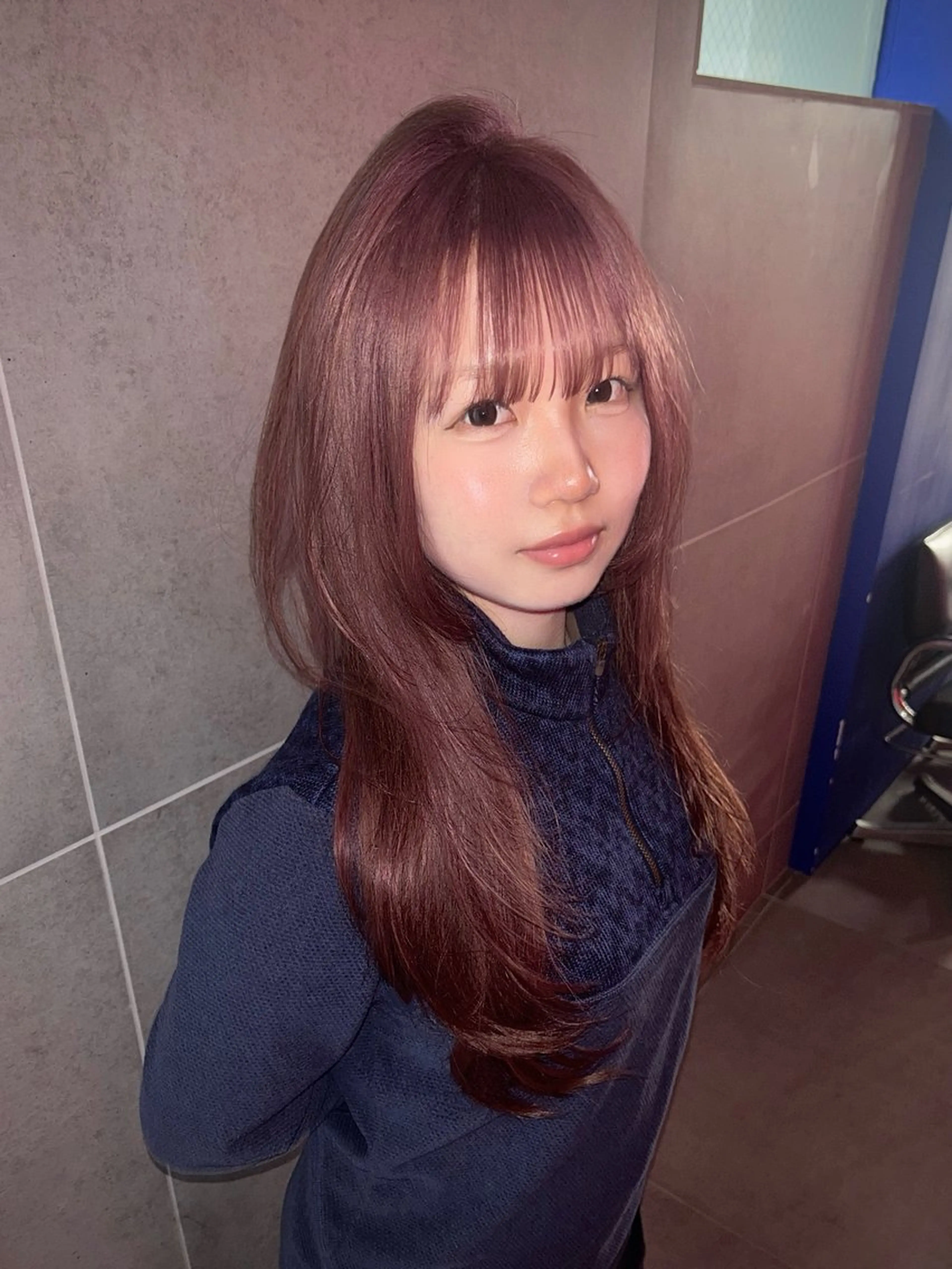 ロング カラー ヘアカラー トリートメント Mikoto /透明感カラー/原宿のヘアスタイル