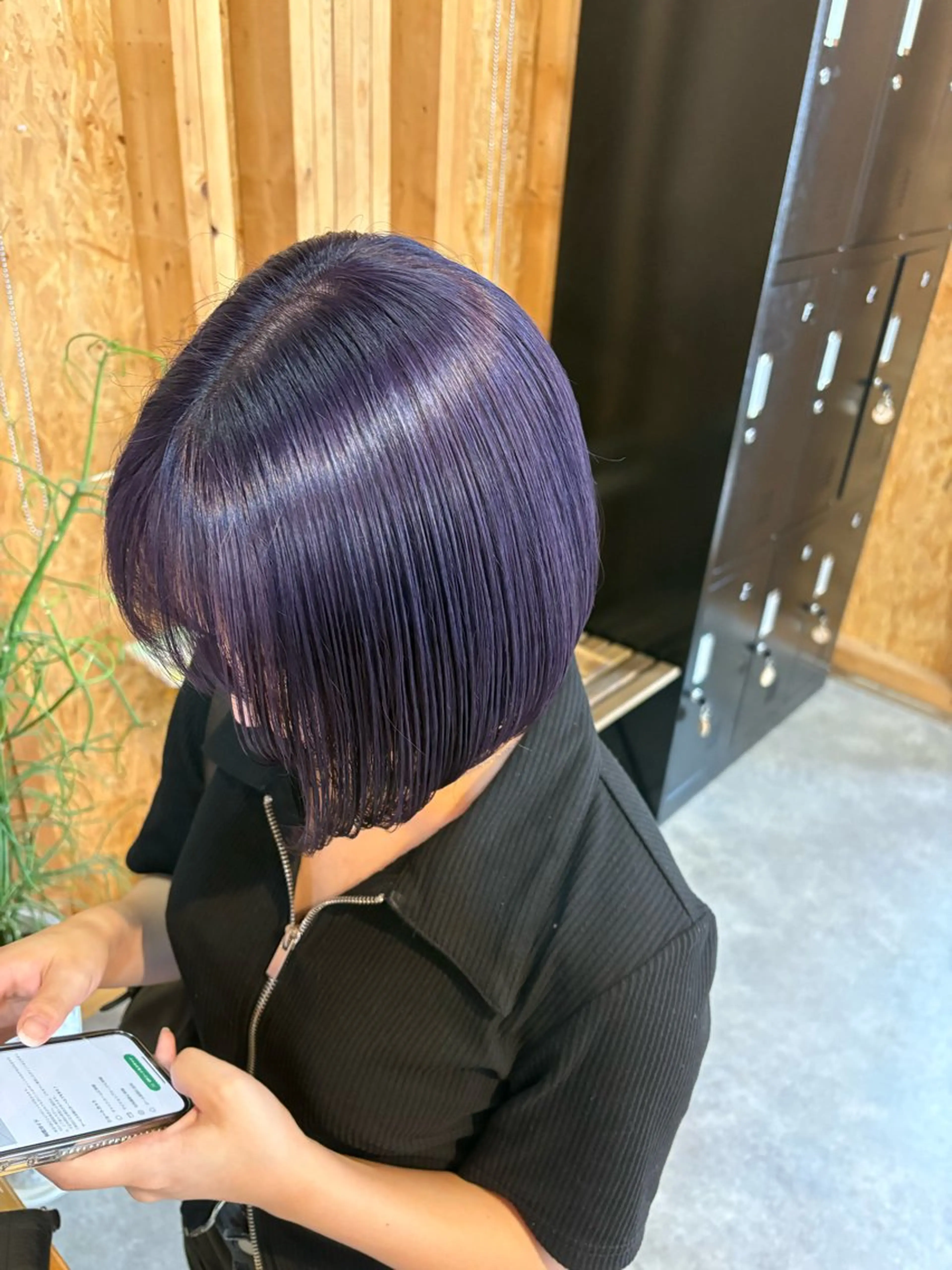カラー まろみ暖色×ボブ ×chia🕯のヘアスタイル