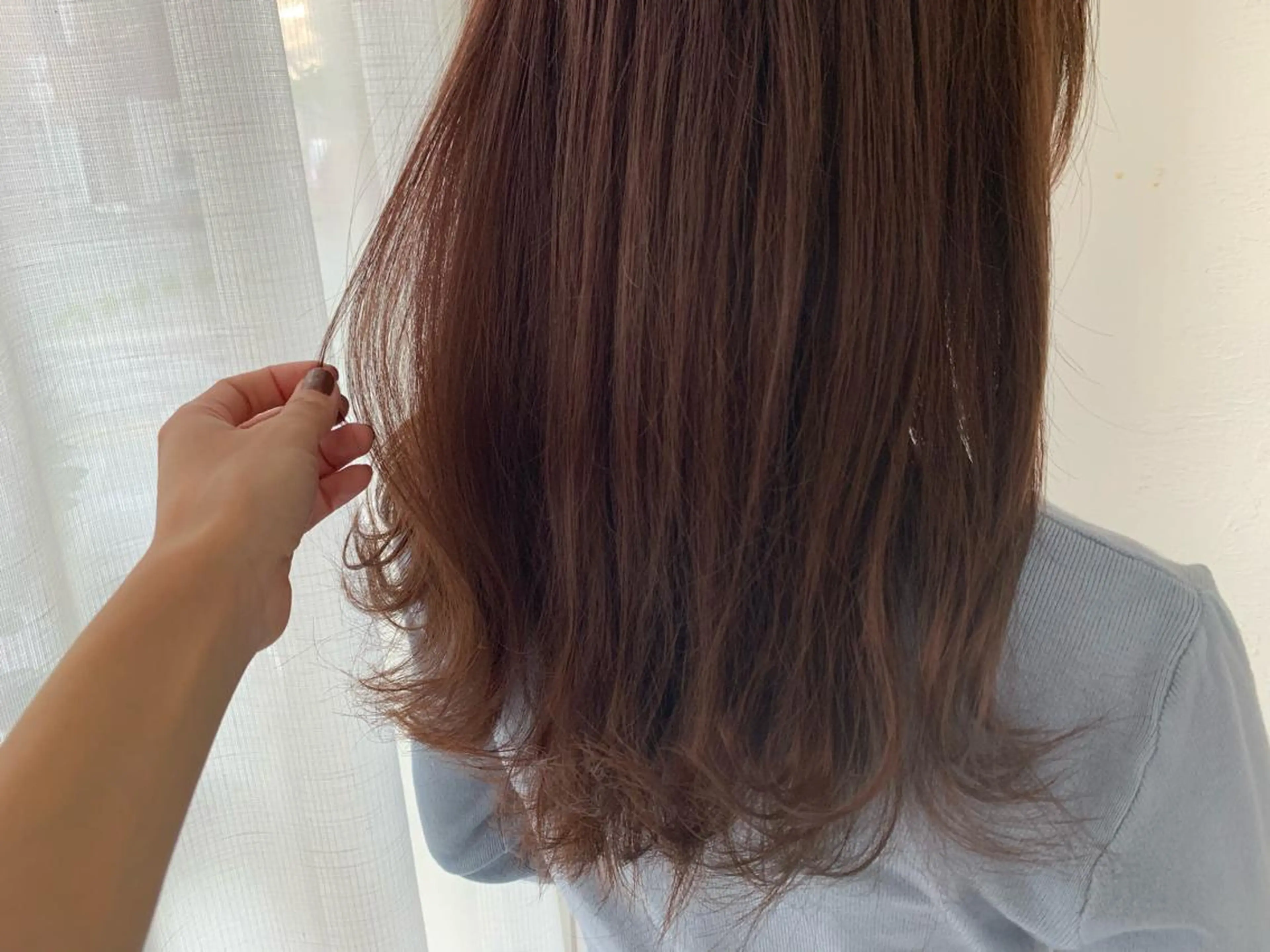 ロング カラー カット ヘアカラー fio マナミのヘアスタイル
