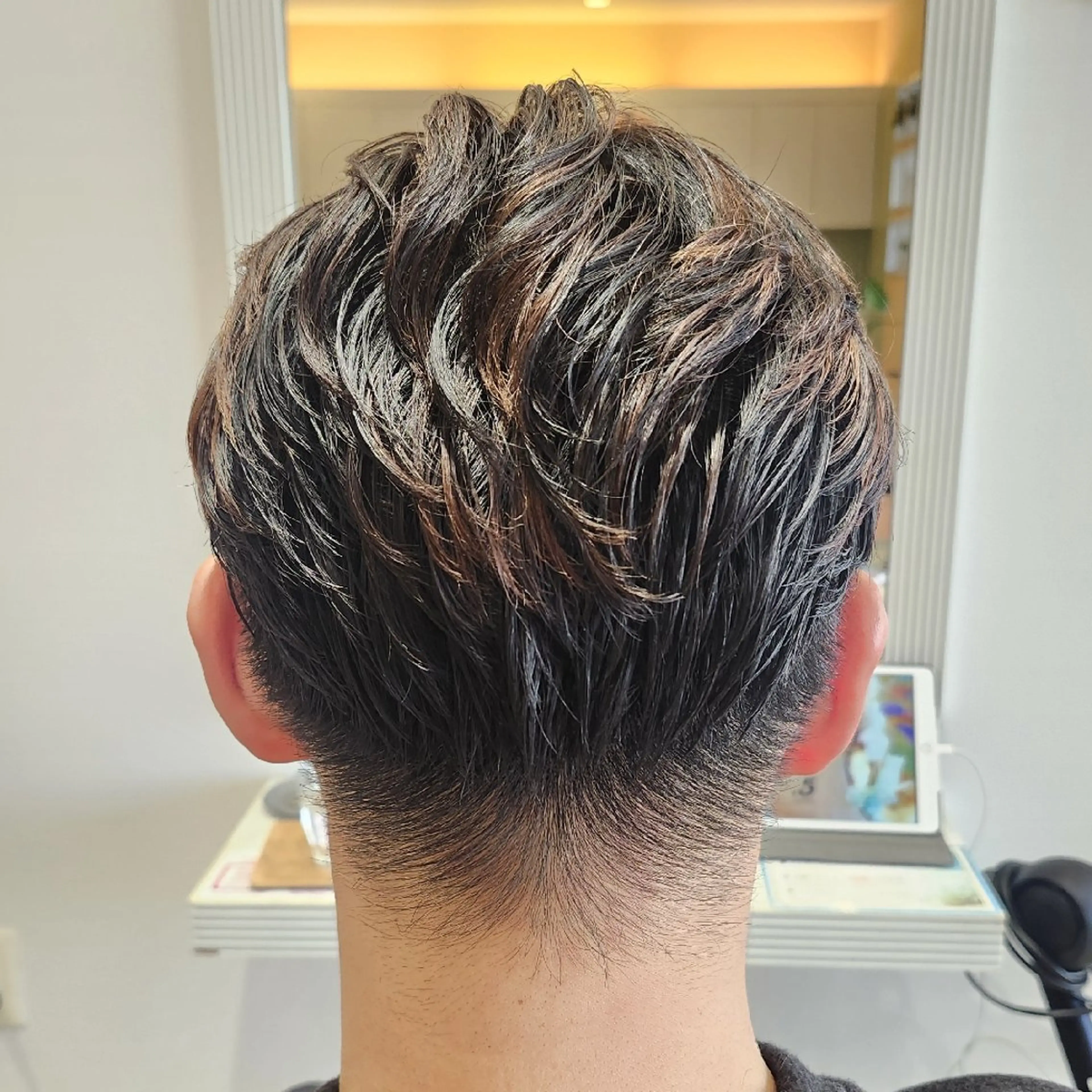 メンズ パーマ 暖色カラー/髪質改善 /メンズ🧡莉南のヘアスタイル