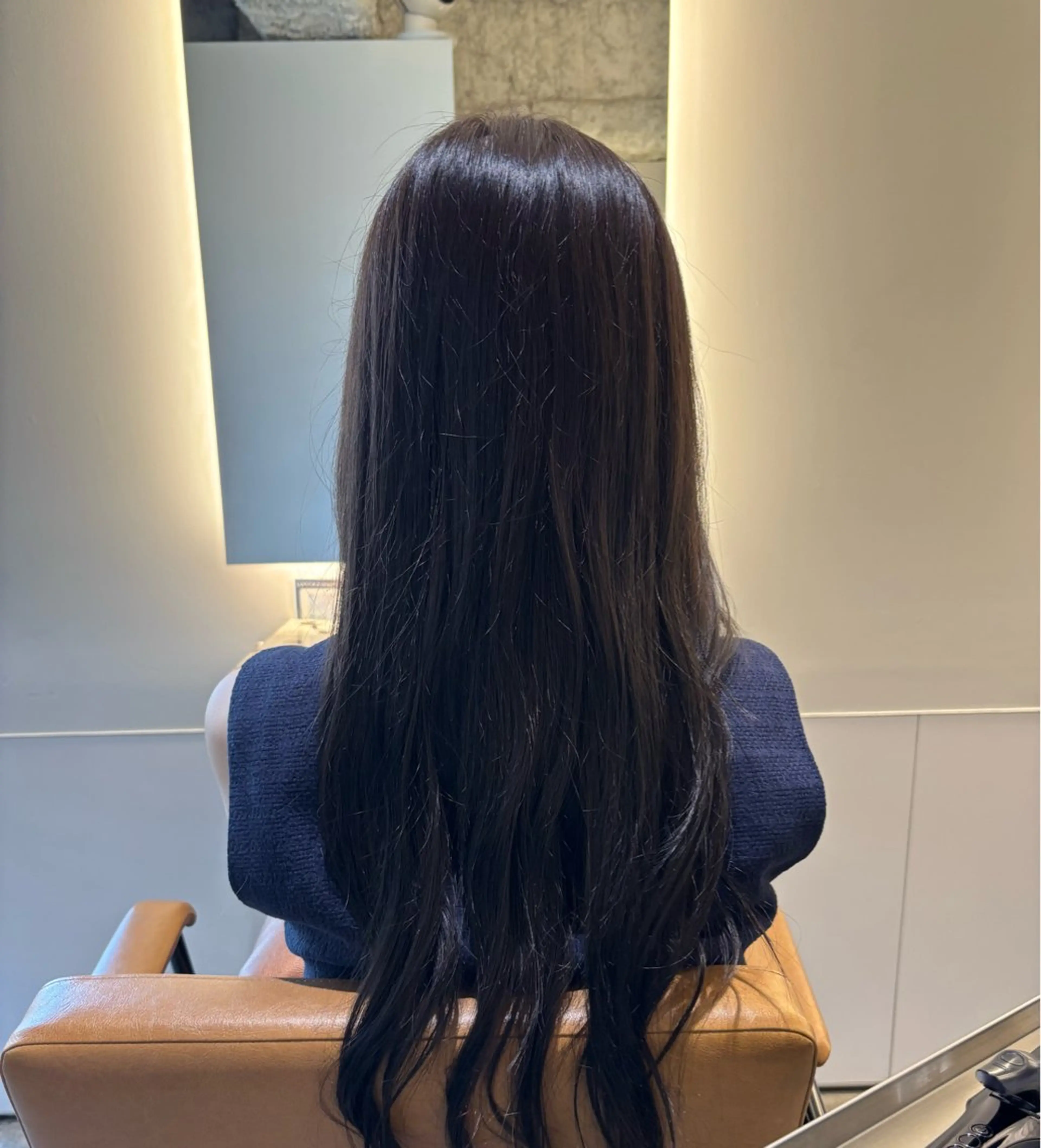 ロング カラー ヘアカラー トリートメント あずま みはなのヘアスタイル