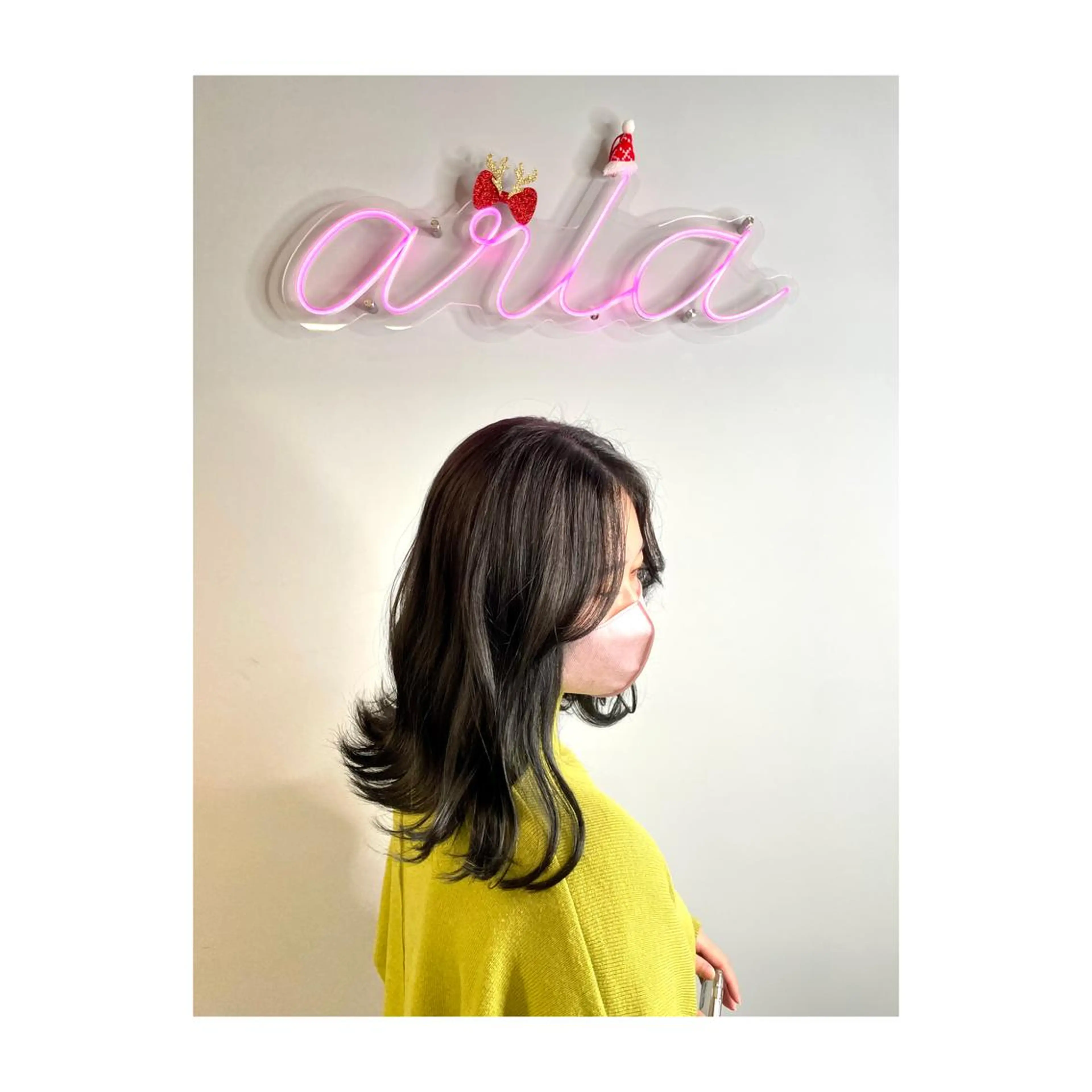 ミディアム カラー ヘアアレンジ アディクシーカラー アッシュ バレイヤージュ ベージュカラー ブリーチ ヘアカラー トリートメント 二ヶ月綺麗が続くレ イヤー/星野六三四のヘアスタイル