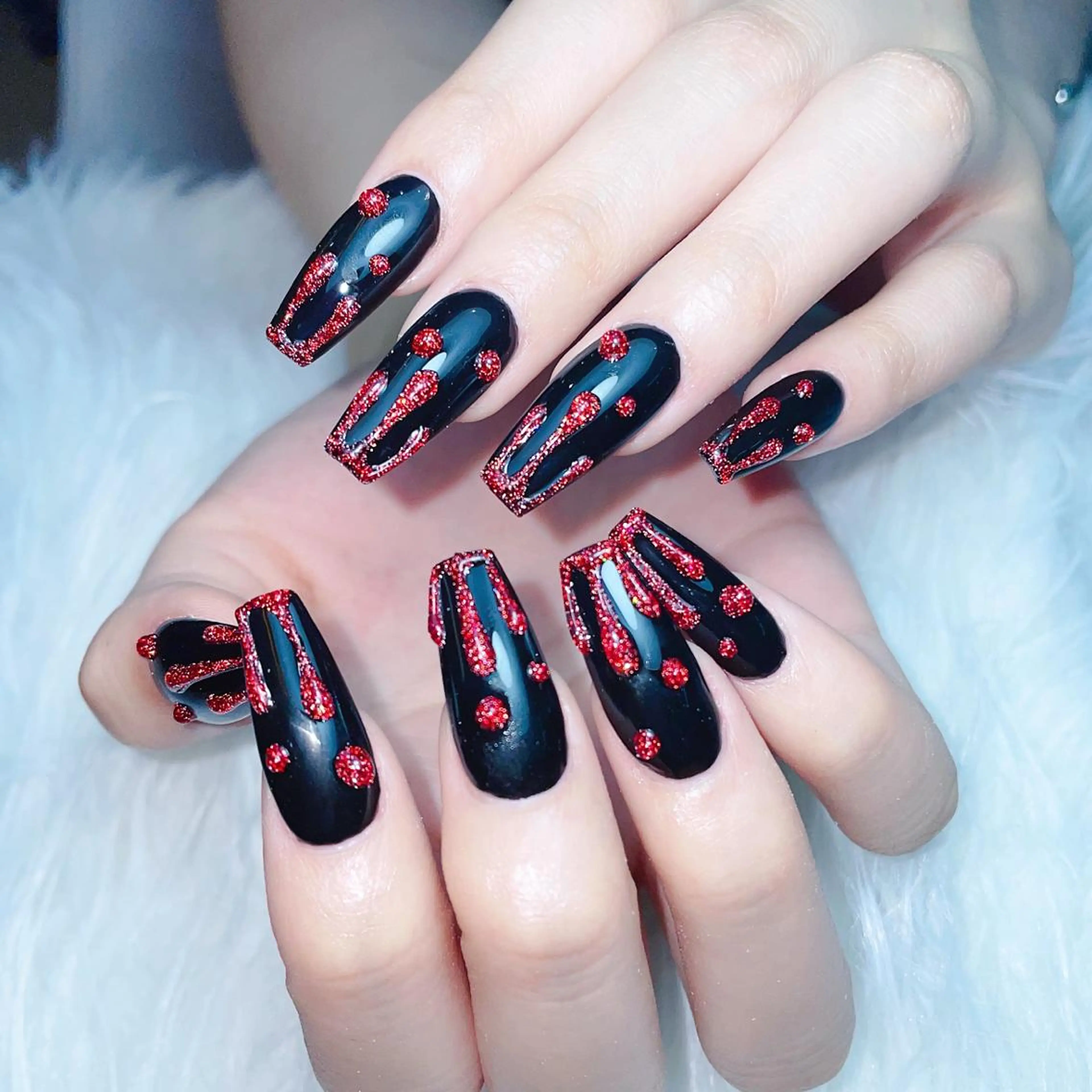 ネイル クリアネイル フラッシュネイル フラワーネイル グラデーション キラキラネイル ハンドネイル NailPrincess所属・princess スカルプ専門店のネイルデザイン