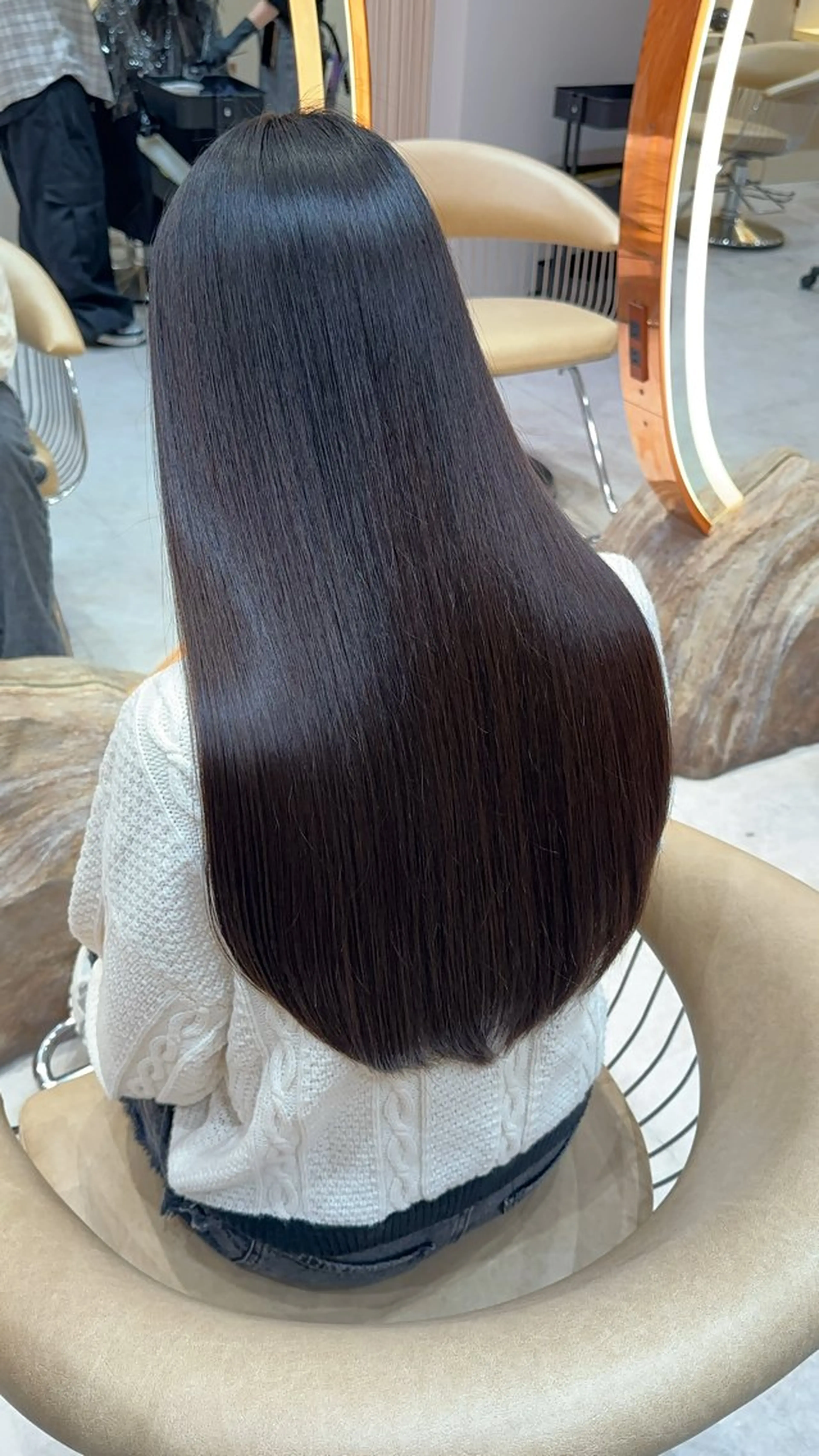 セミロング カラー カット ヘアカラー 縮毛矯正 レイヤー❣️縮毛矯 川村利幸のヘアスタイル