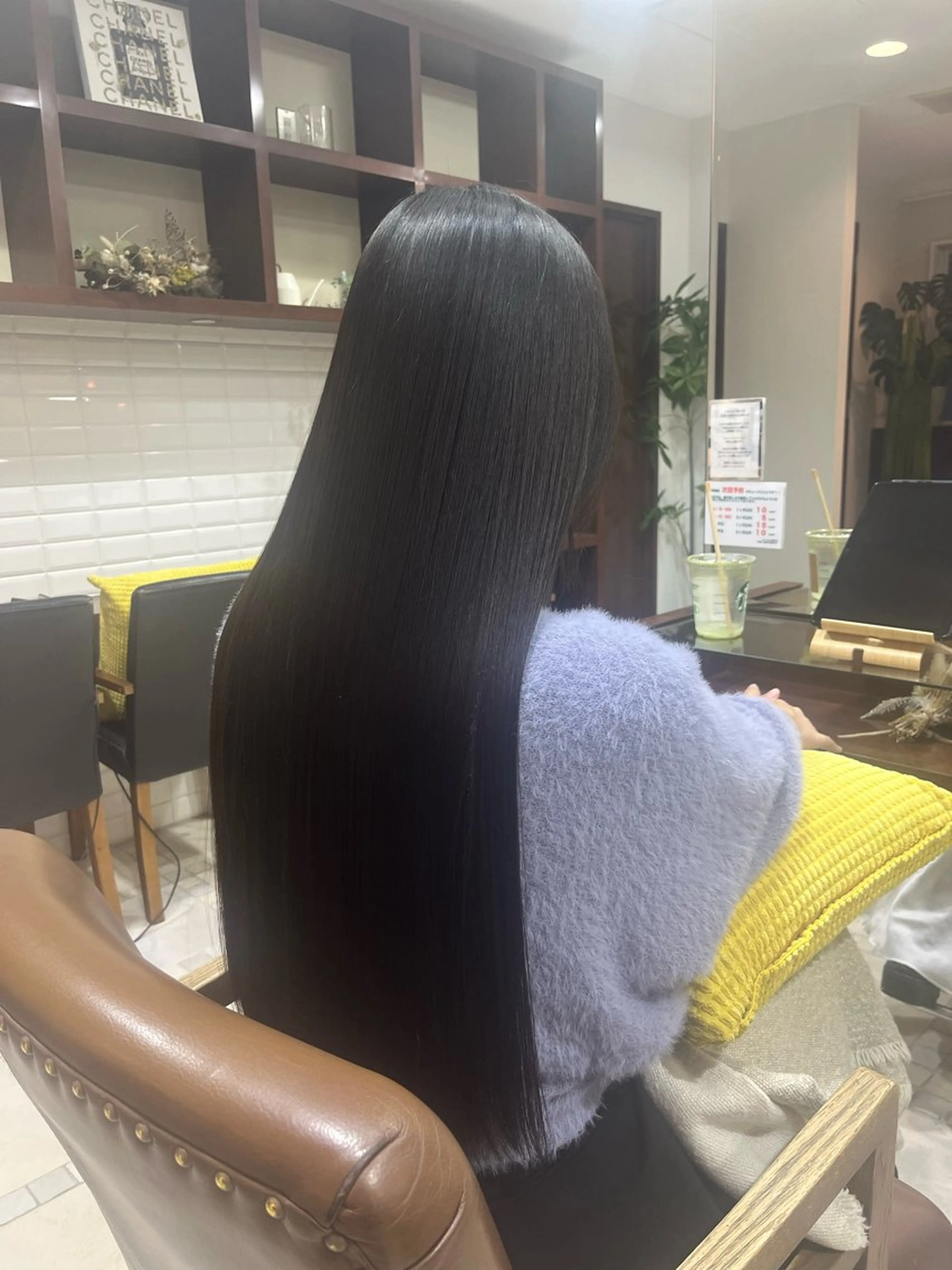 ロング カット 縮毛矯正 トリートメント 透明感カラー／ 艶感カラー／RAMUのヘアスタイル