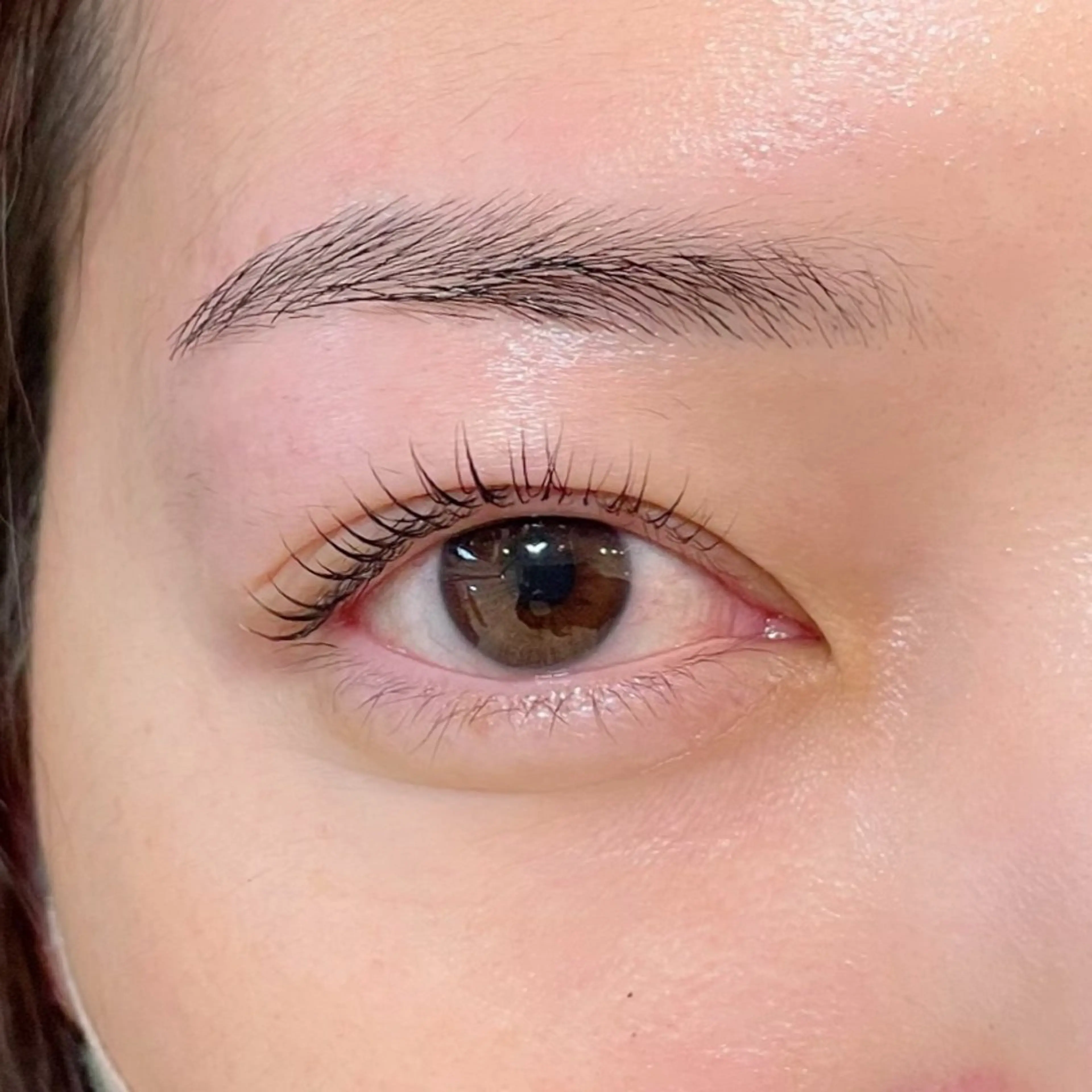 まつげパーマレッスンモデル様の写真