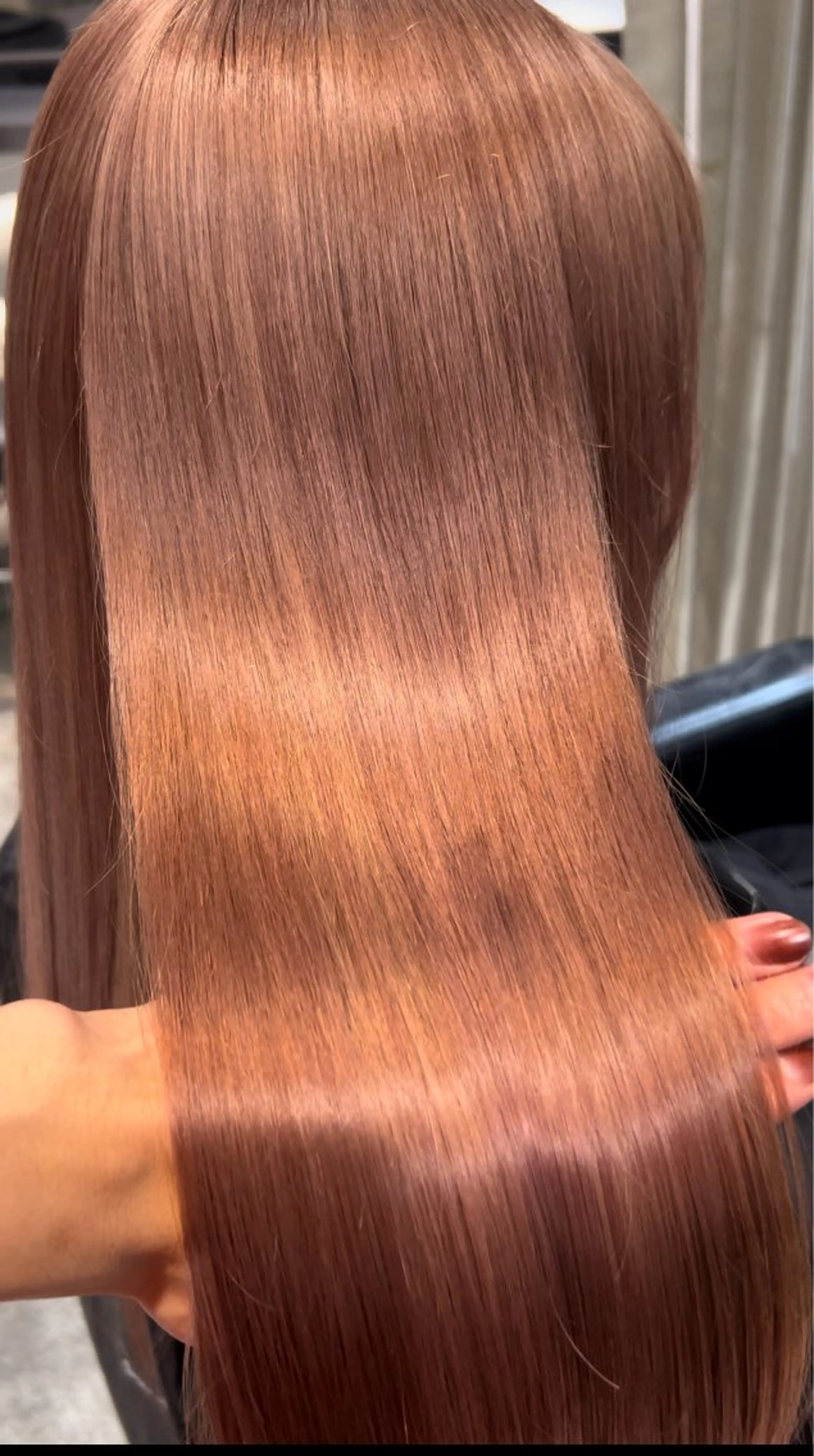 カラー ベージュカラー ブリーチ ピンクカラー ピンクベージュ 二宮 陽太のヘアスタイル