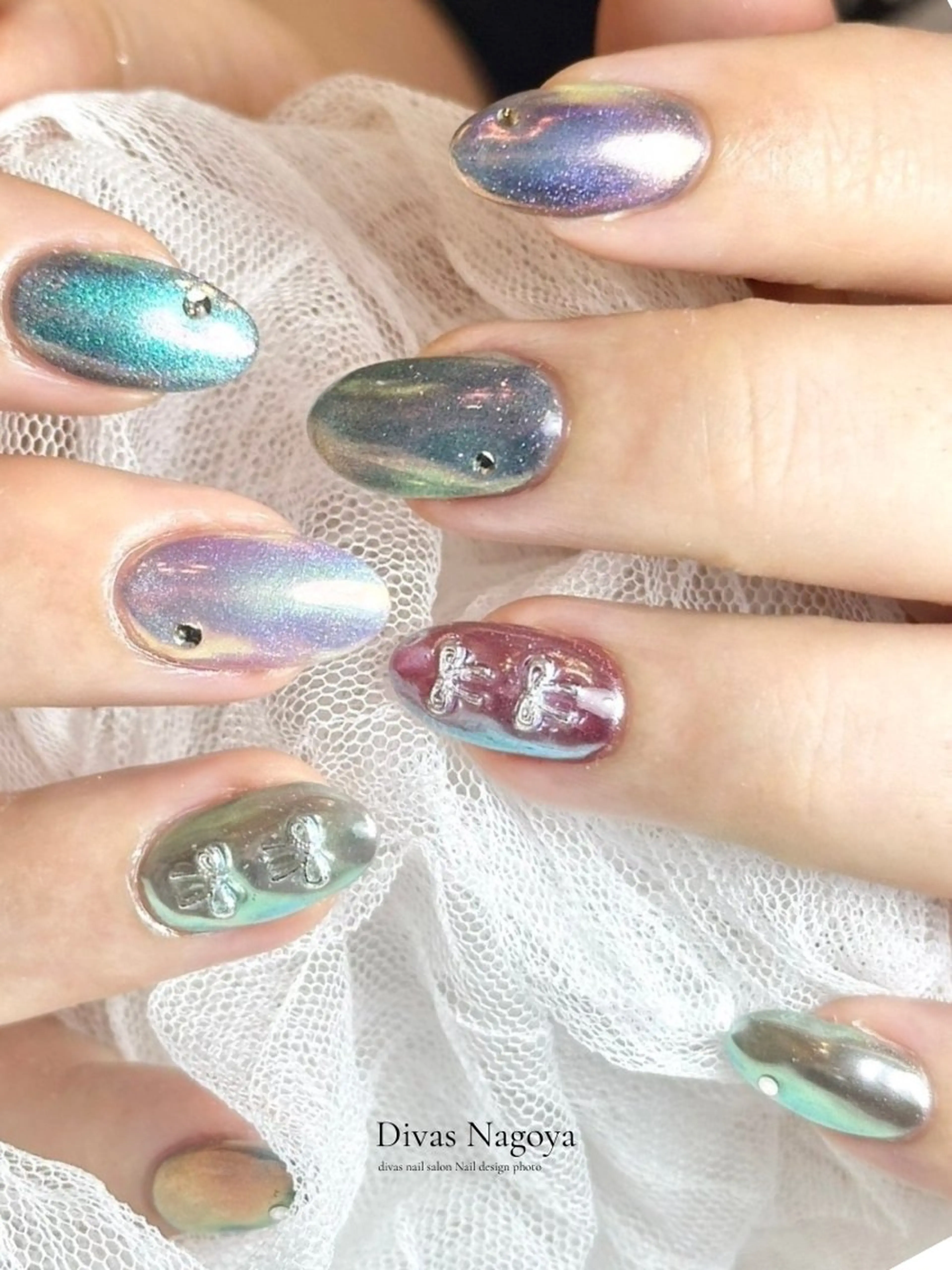 ネイル アートネイル 韓国ネイル マットネイル ミラーネイル ニュアンスネイル 🎀 D.d _nailのネイルデザイン