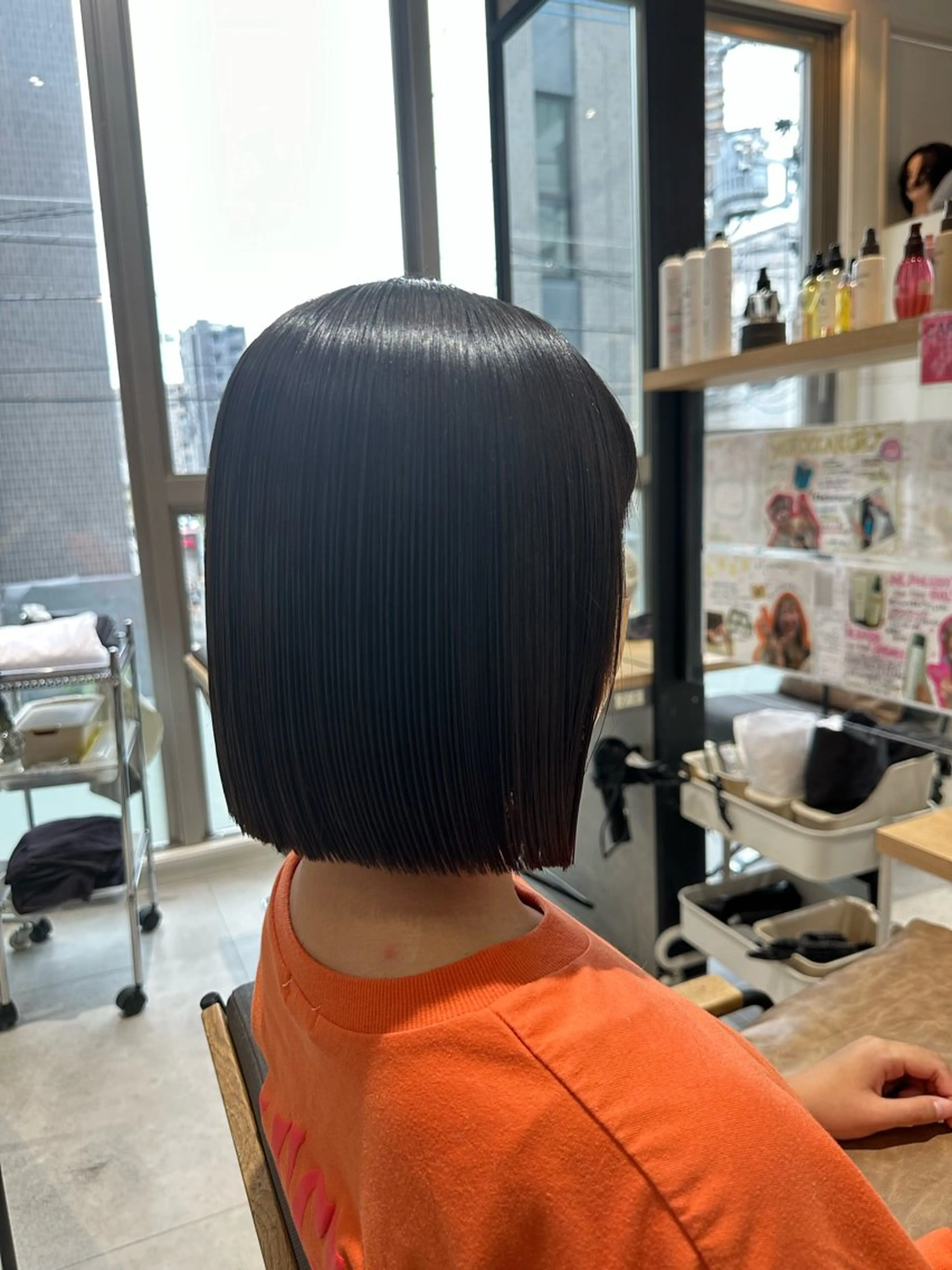 ショート ボブ 縮毛矯正 🍜のばた 🍜のヘアスタイル