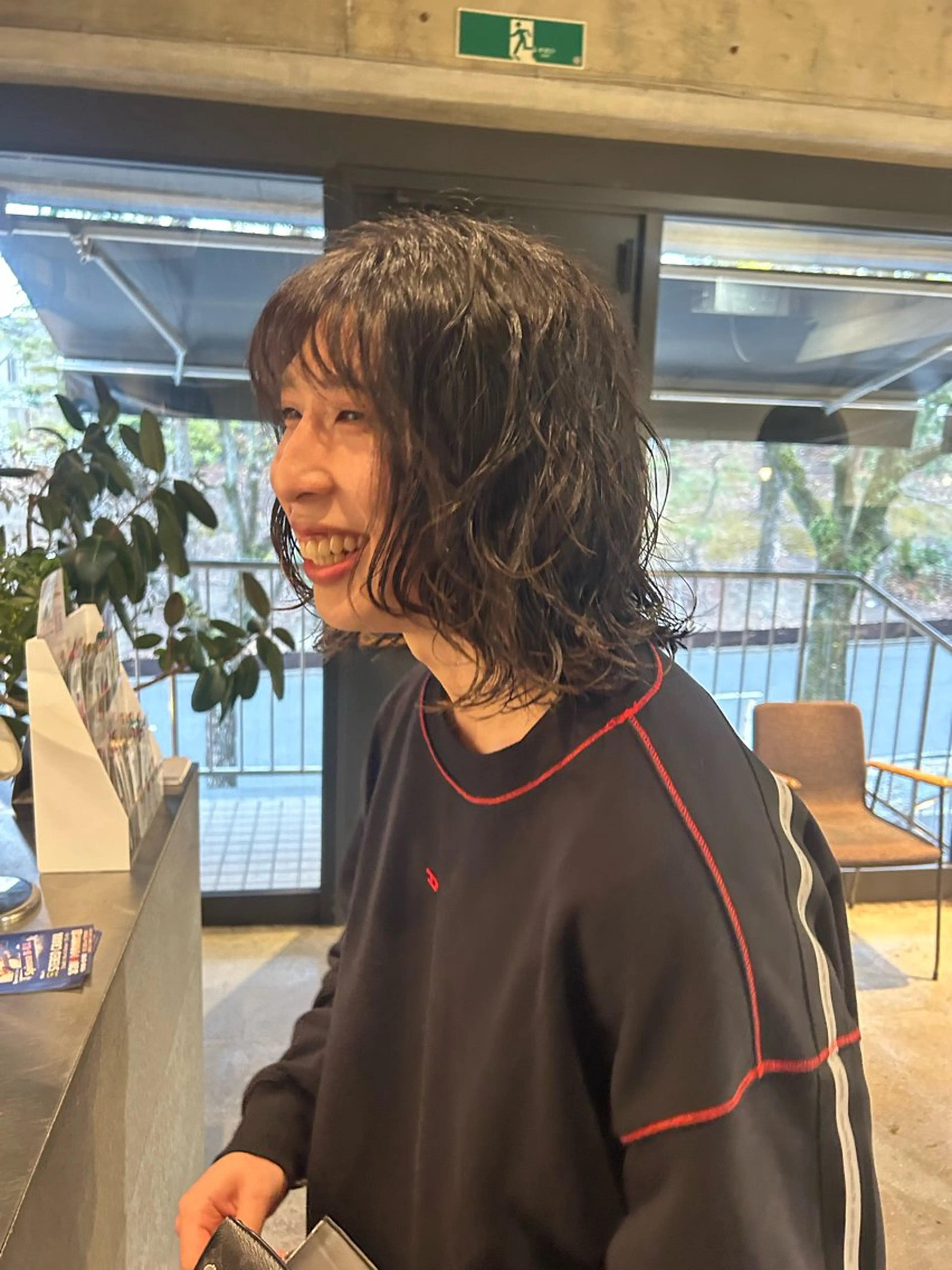 ミディアム パーマ ミディアムパーマ カット パーマ 【メンズモデル 募集中】永嶋芽衣のヘアスタイル