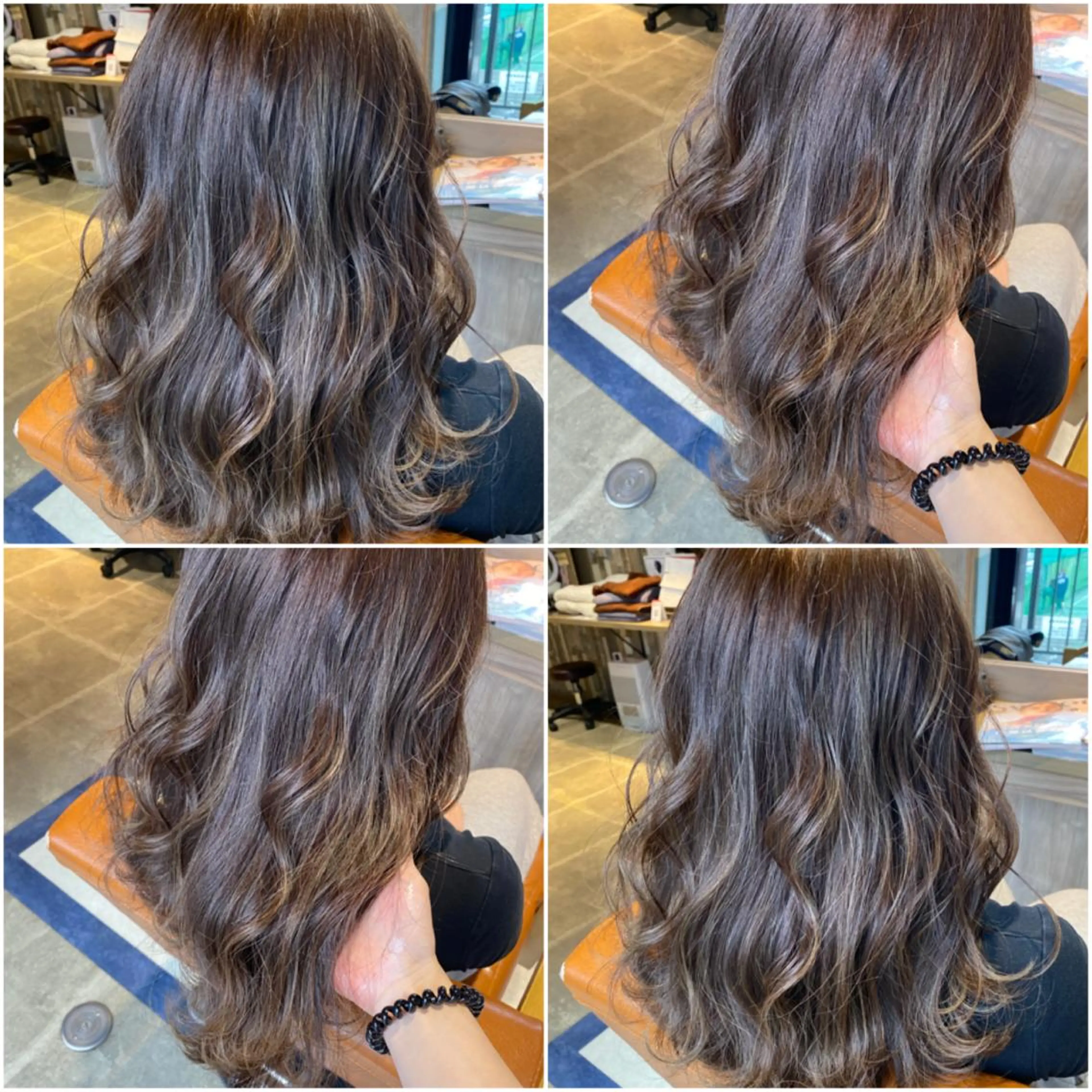 カラー ブリーチ ブリーチなしカラー カット トリートメント 🐻結んで可愛い hair EMI🐻のヘアスタイル