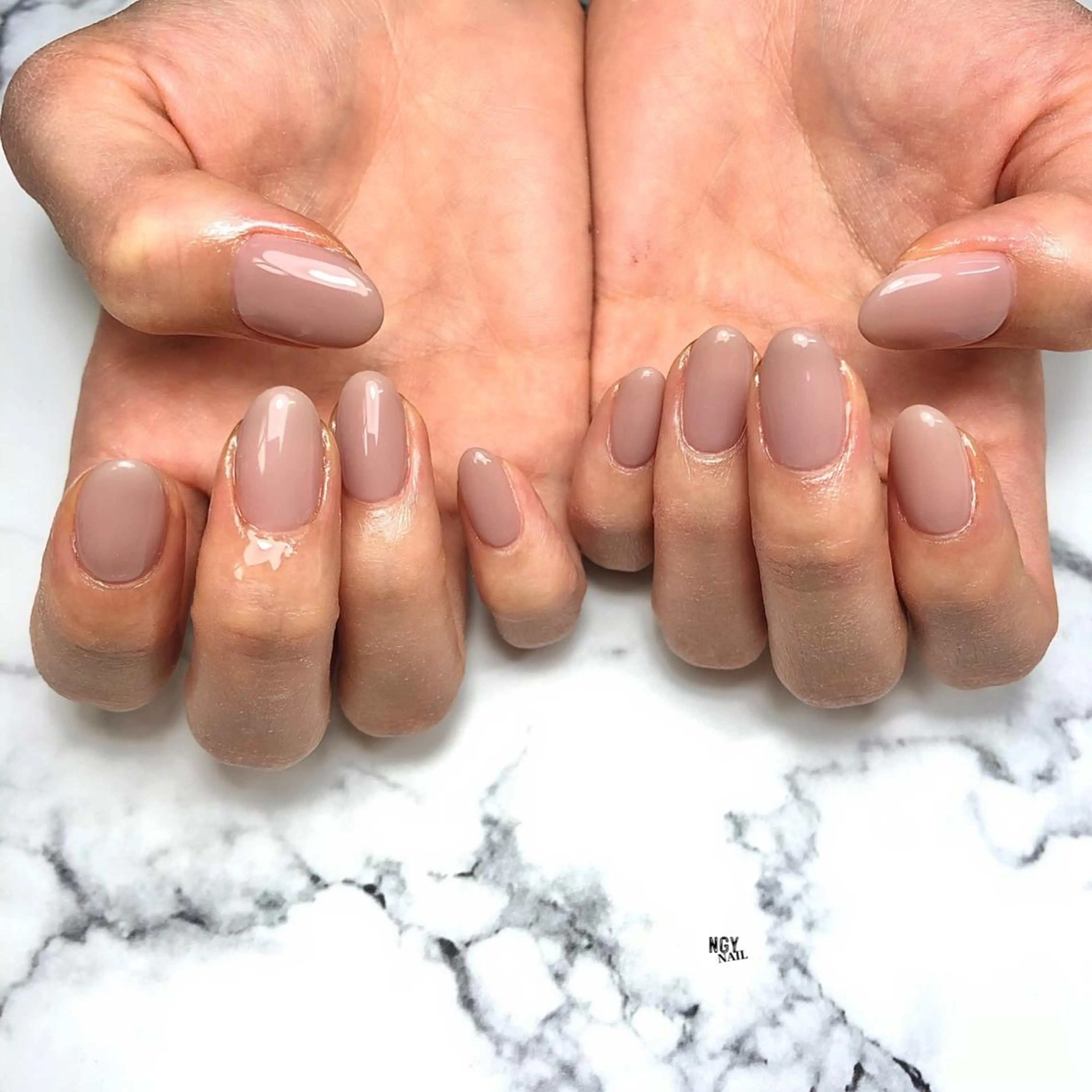 ネイル ジェルネイル ガーリー オフィスネイル ワンカラーネイル パラジェル ハンドネイル NAIL NOWのネイルデザイン