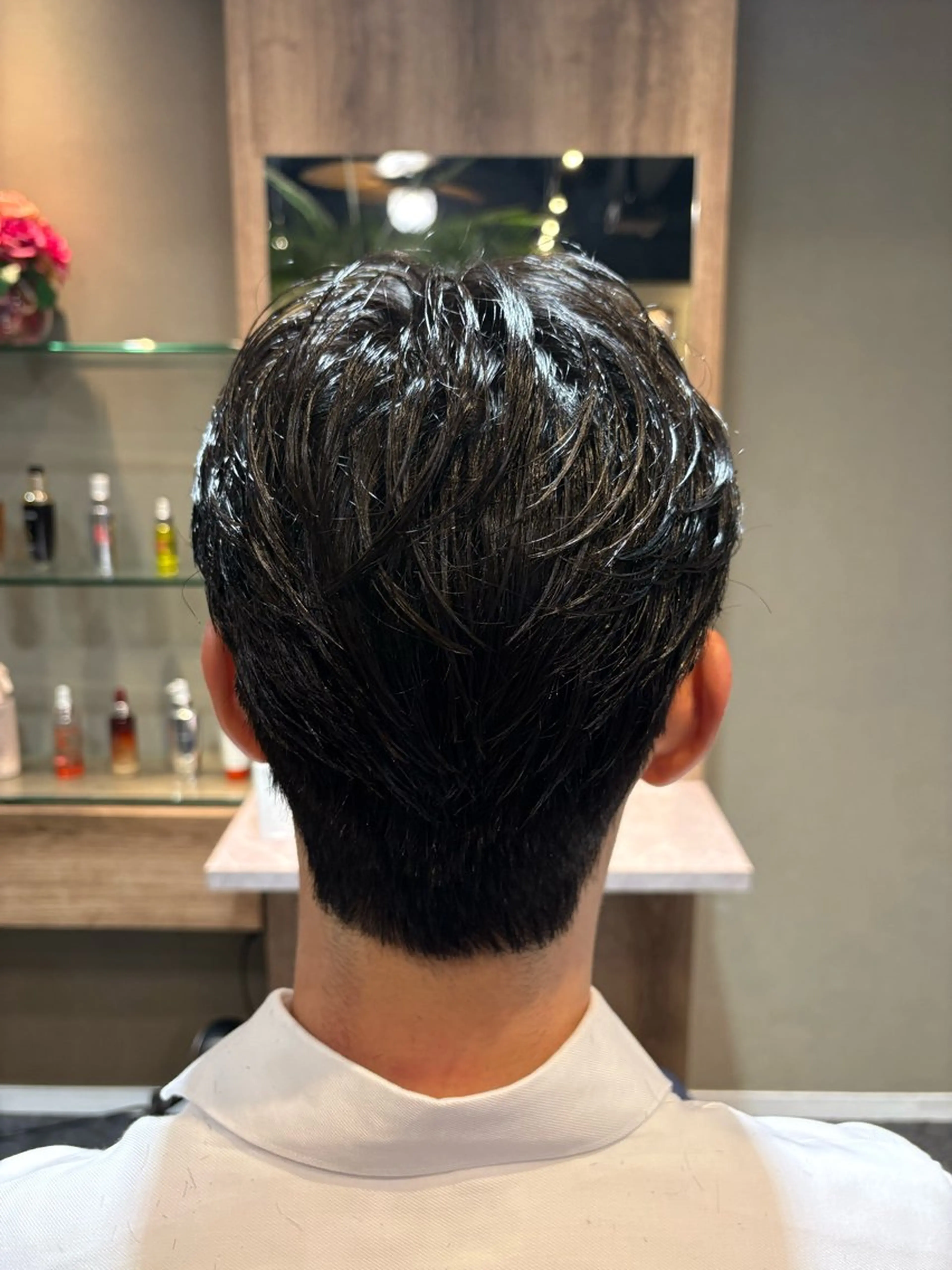 メンズ ダウンパーマ メンズ韓国風 メンズパーマ カット 門岡 昌輝のヘアスタイル