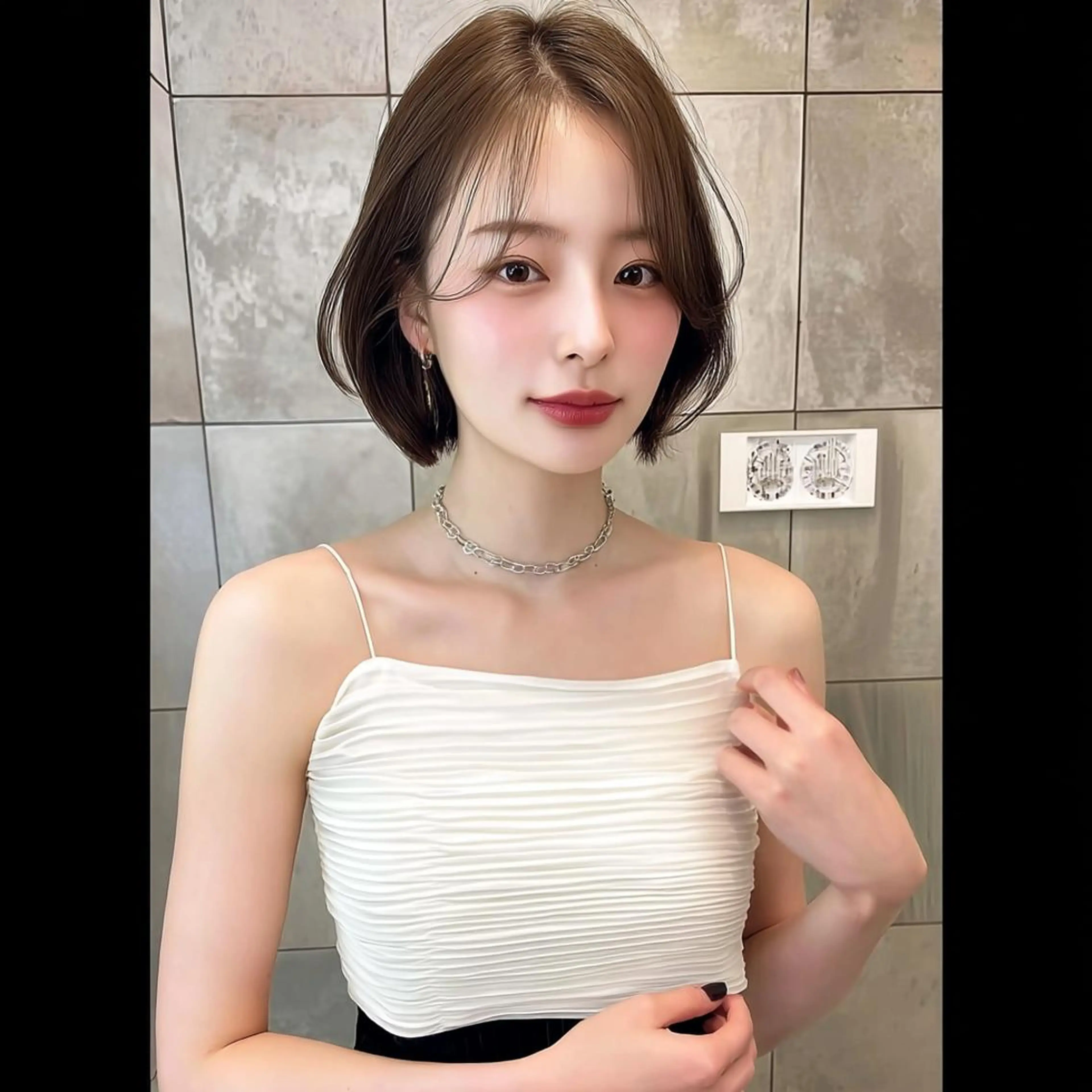 ロング 髪質改善 縮毛矯正 トリートメント 酸熱トリートメント カット ヘアカラー 髪質改善/艶カラー /透明感/石田桃子のヘアスタイル