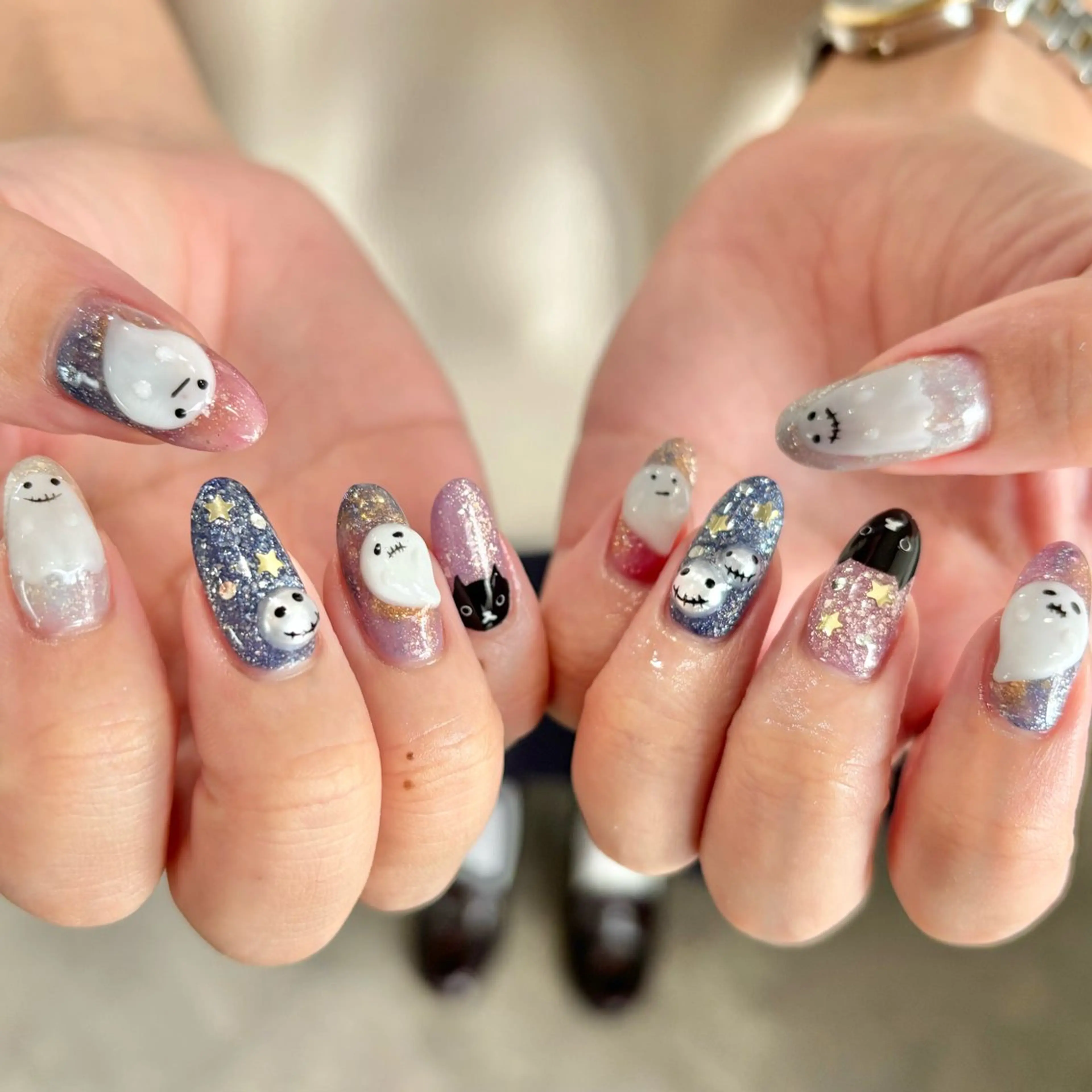 ネイル ハロウィン ハンドネイル joieange sakuraのネイルデザイン