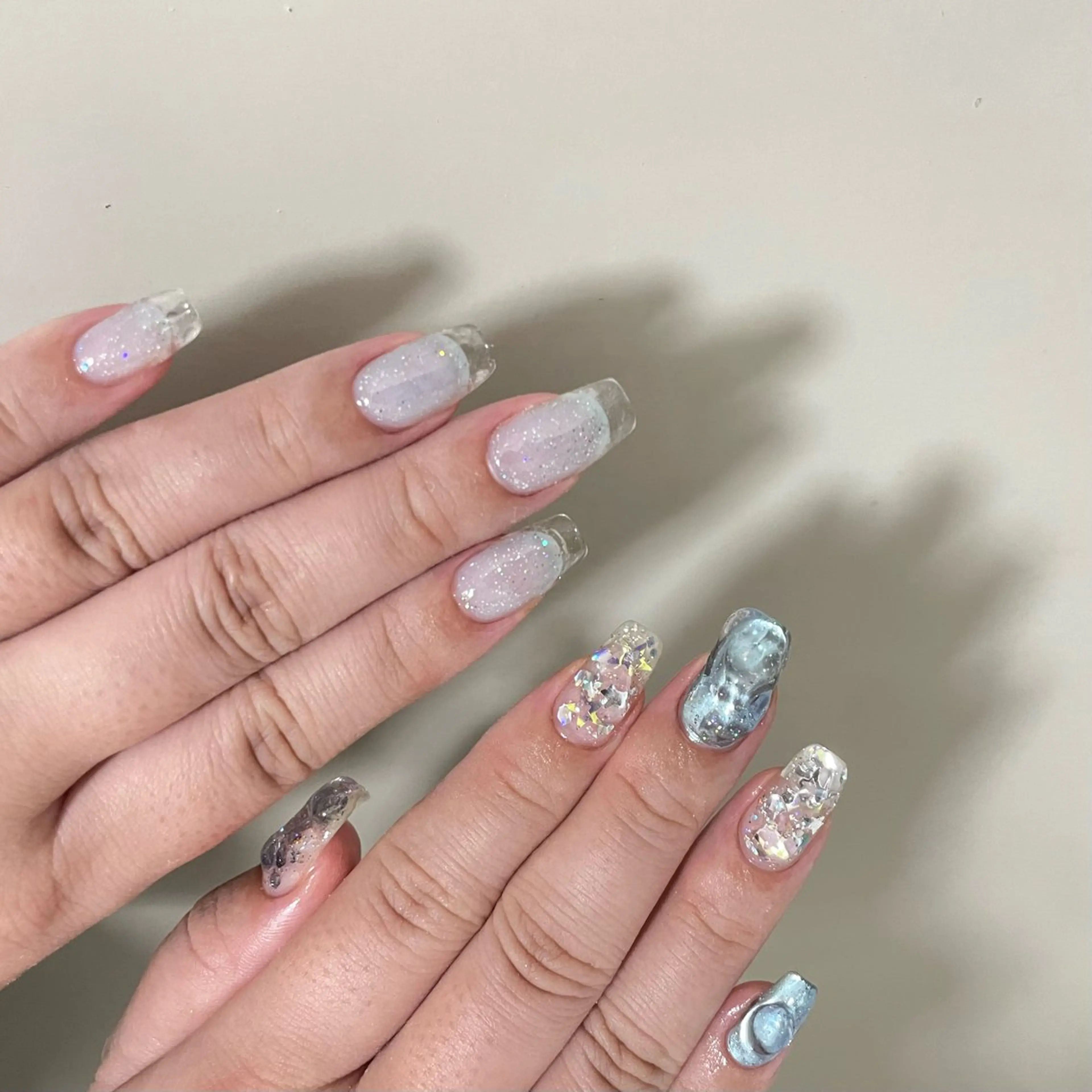 ネイル クリアネイル フレンチネイル ハンドネイル MiLK. wakaのマツエク・マツパデザイン