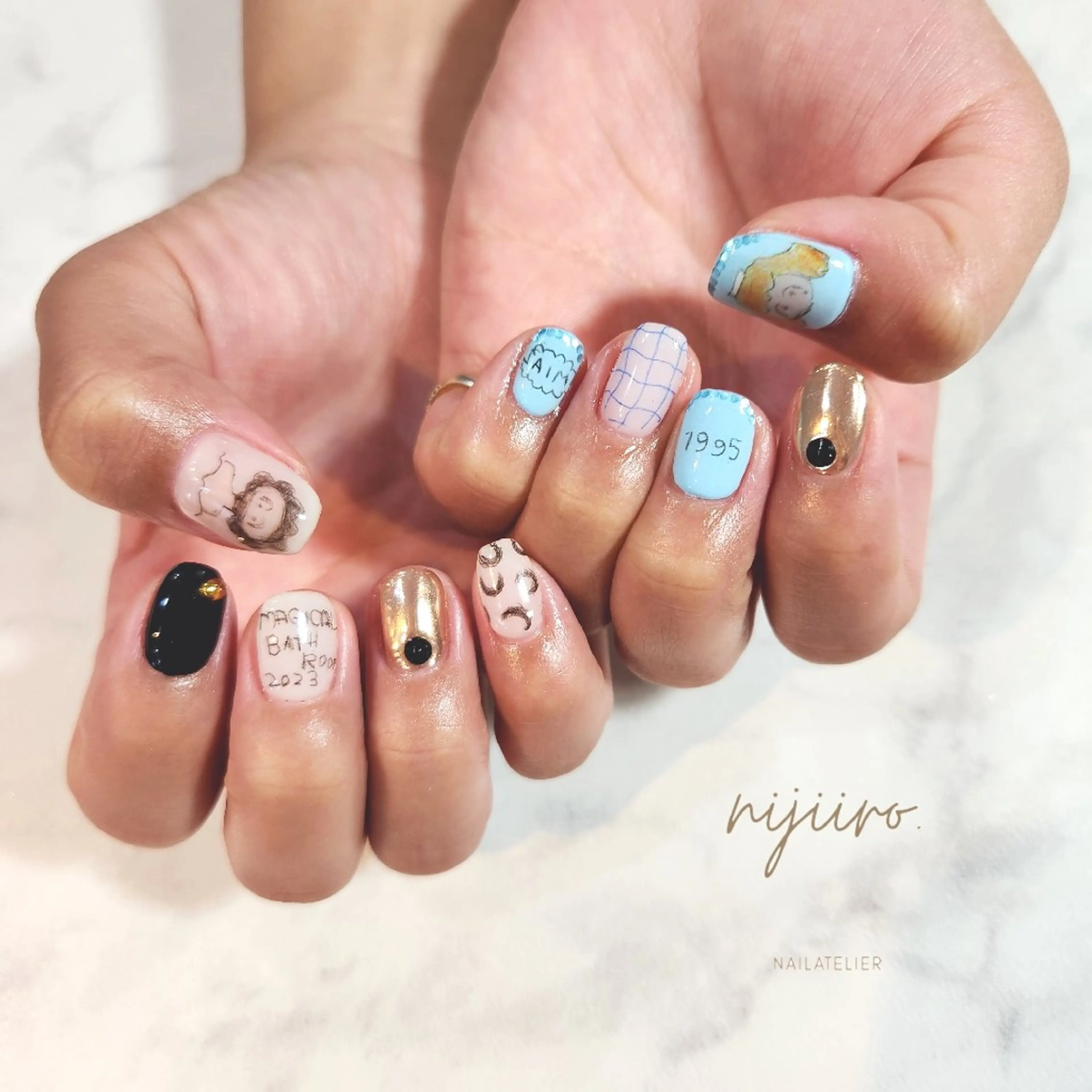 ネイル ハンドネイル nailatelier nijiiro.所属・nijiiro🌈 サトウのネイルデザイン