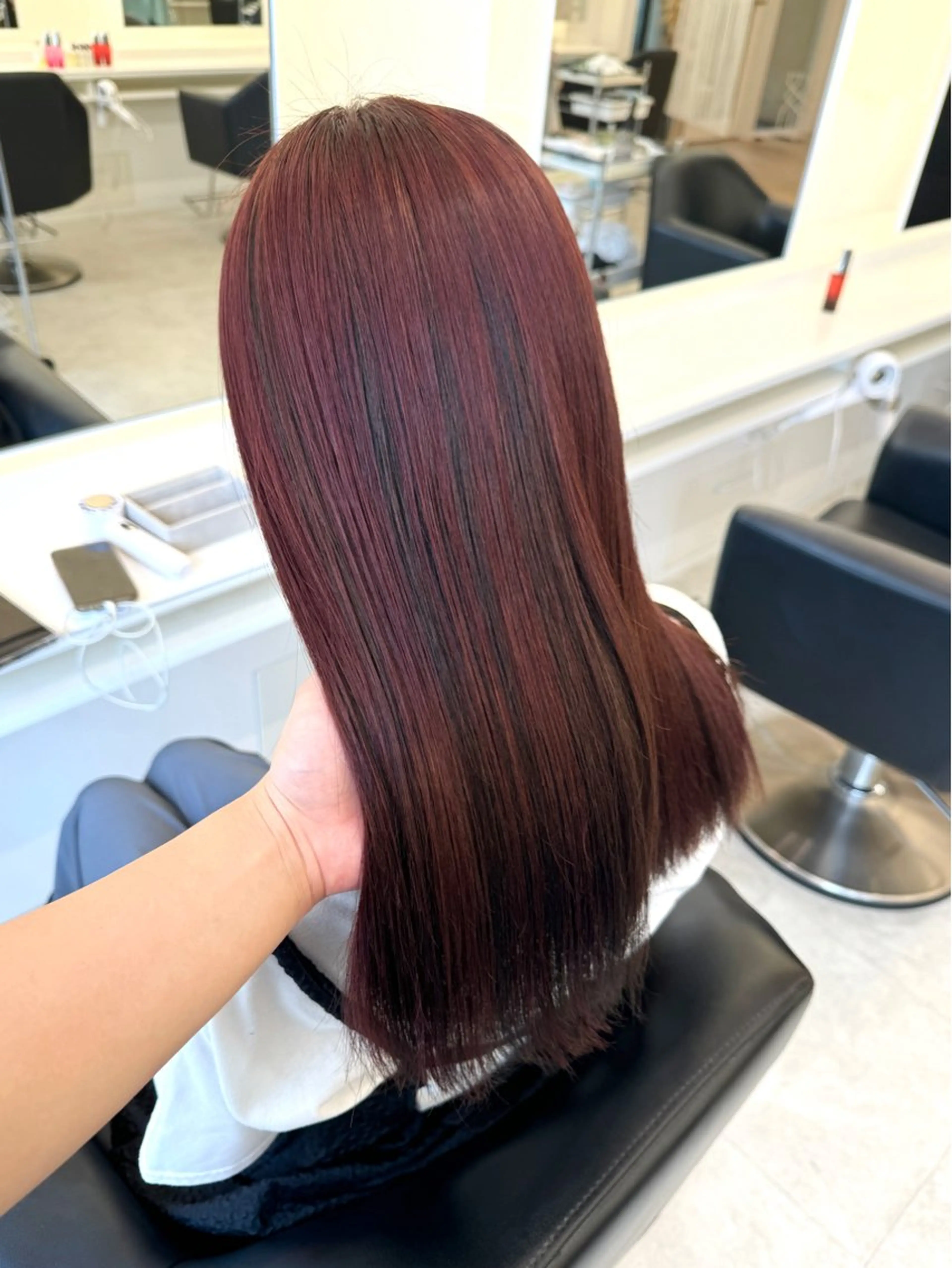 ロング カラー ヘアカラー ParveMix🍀 藤原愛未のヘアスタイル