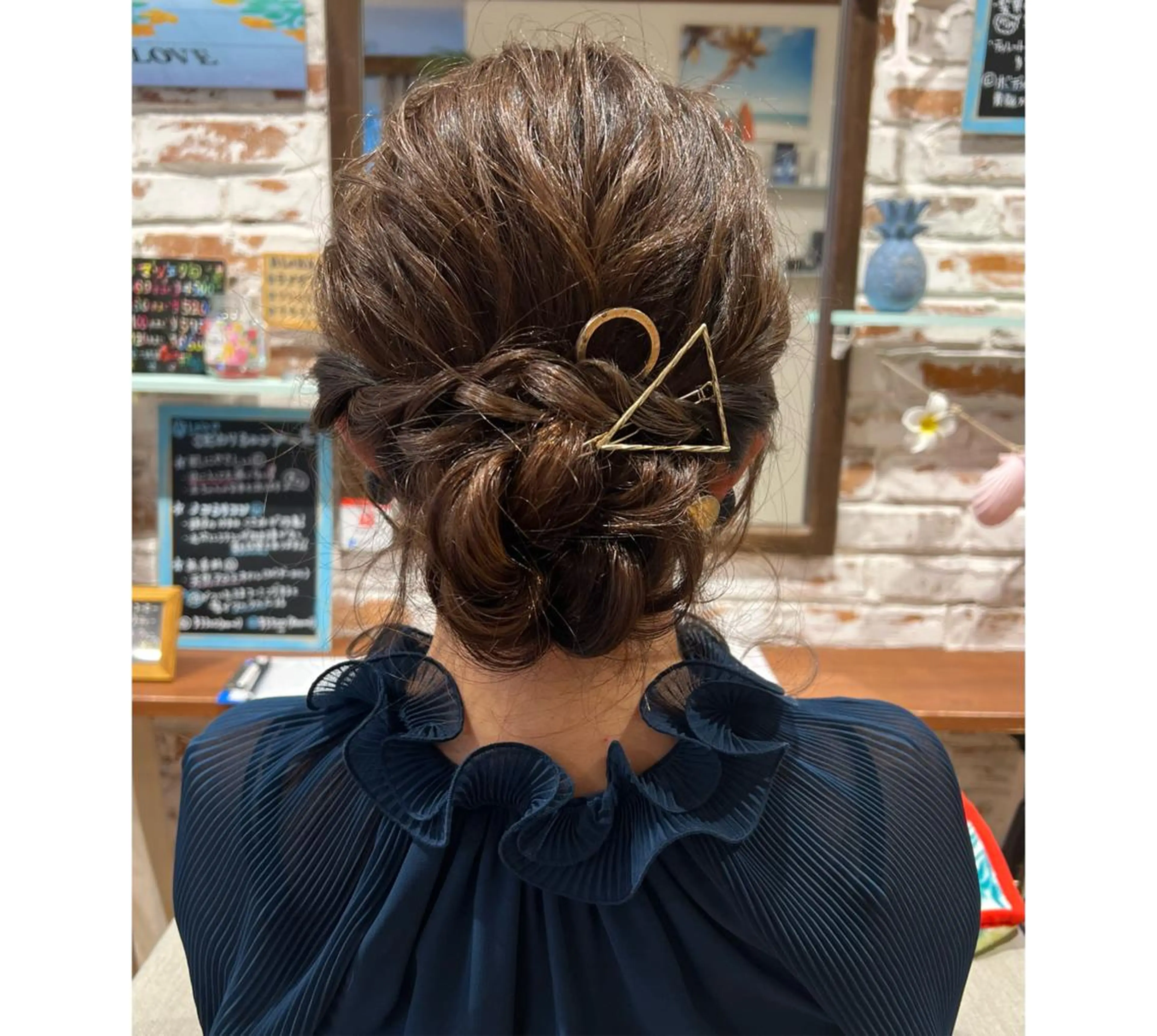 ロング ヘアセット ハイトーン/ ダブルカラー/透明感のヘアスタイル