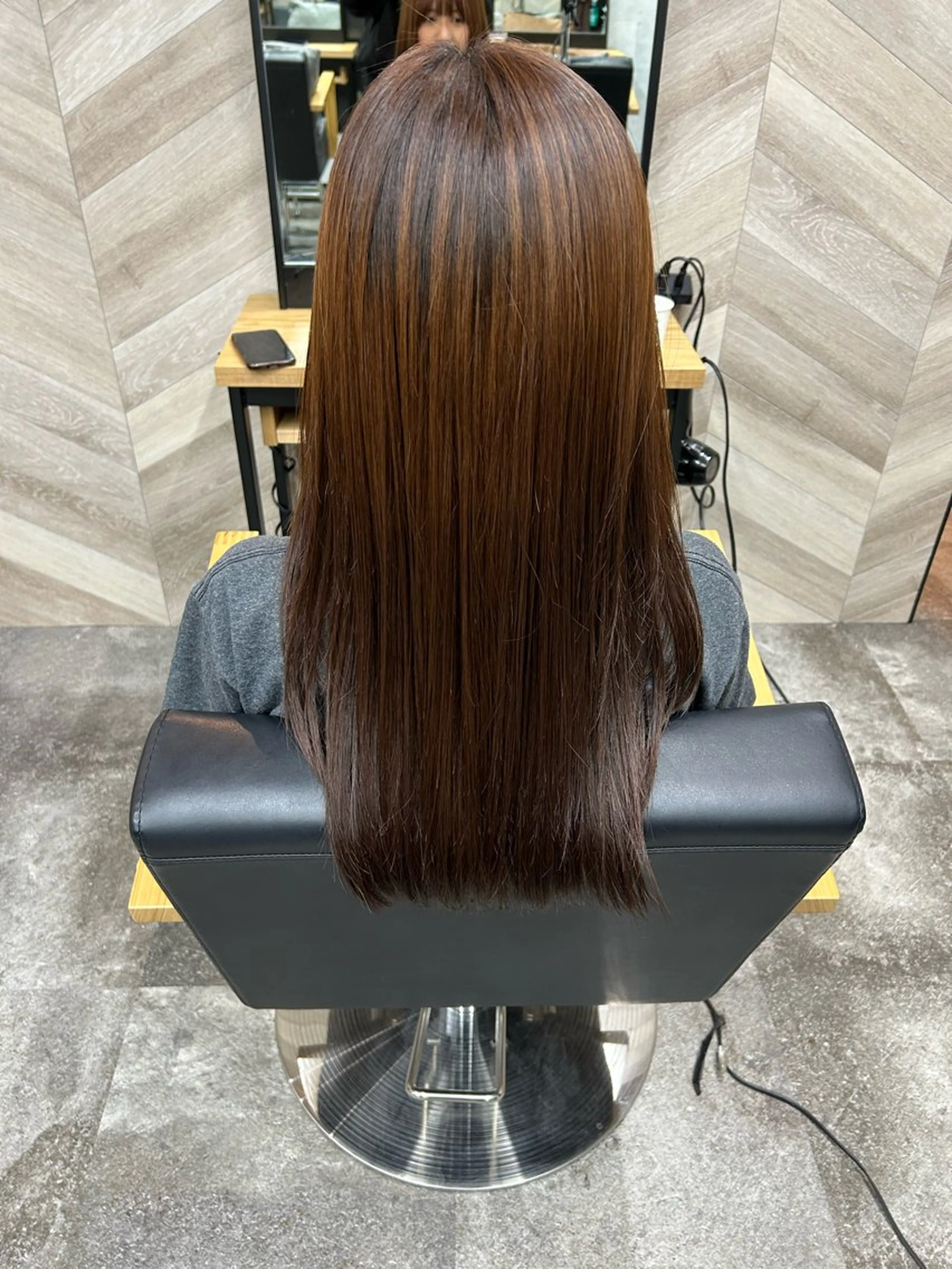 ロング 髪質改善 縮毛矯正 カット 縮毛矯正 トリートメント SHANTi 飯塚 ヘアセット/髪質改善のヘアスタイル