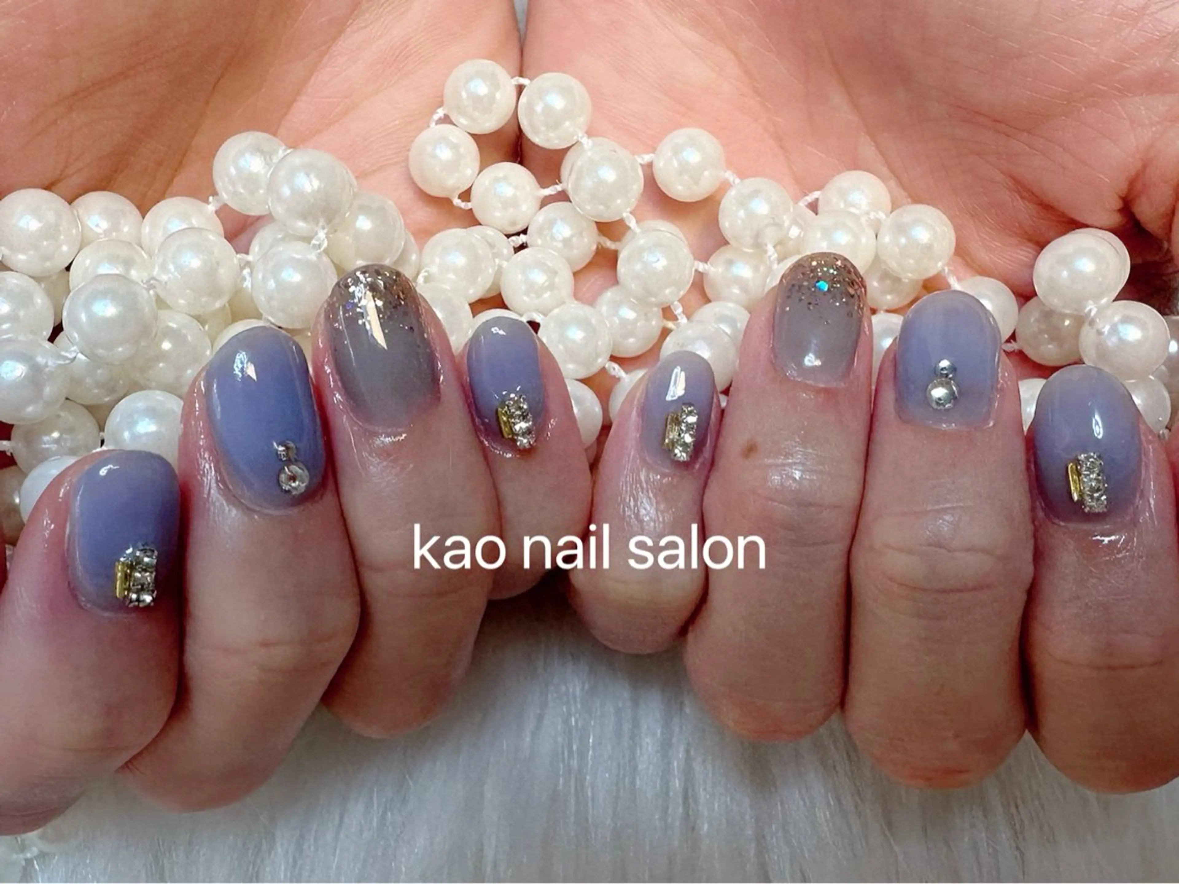 ネイル ハンドネイル kao nail マグネット/長さだしのネイルデザイン