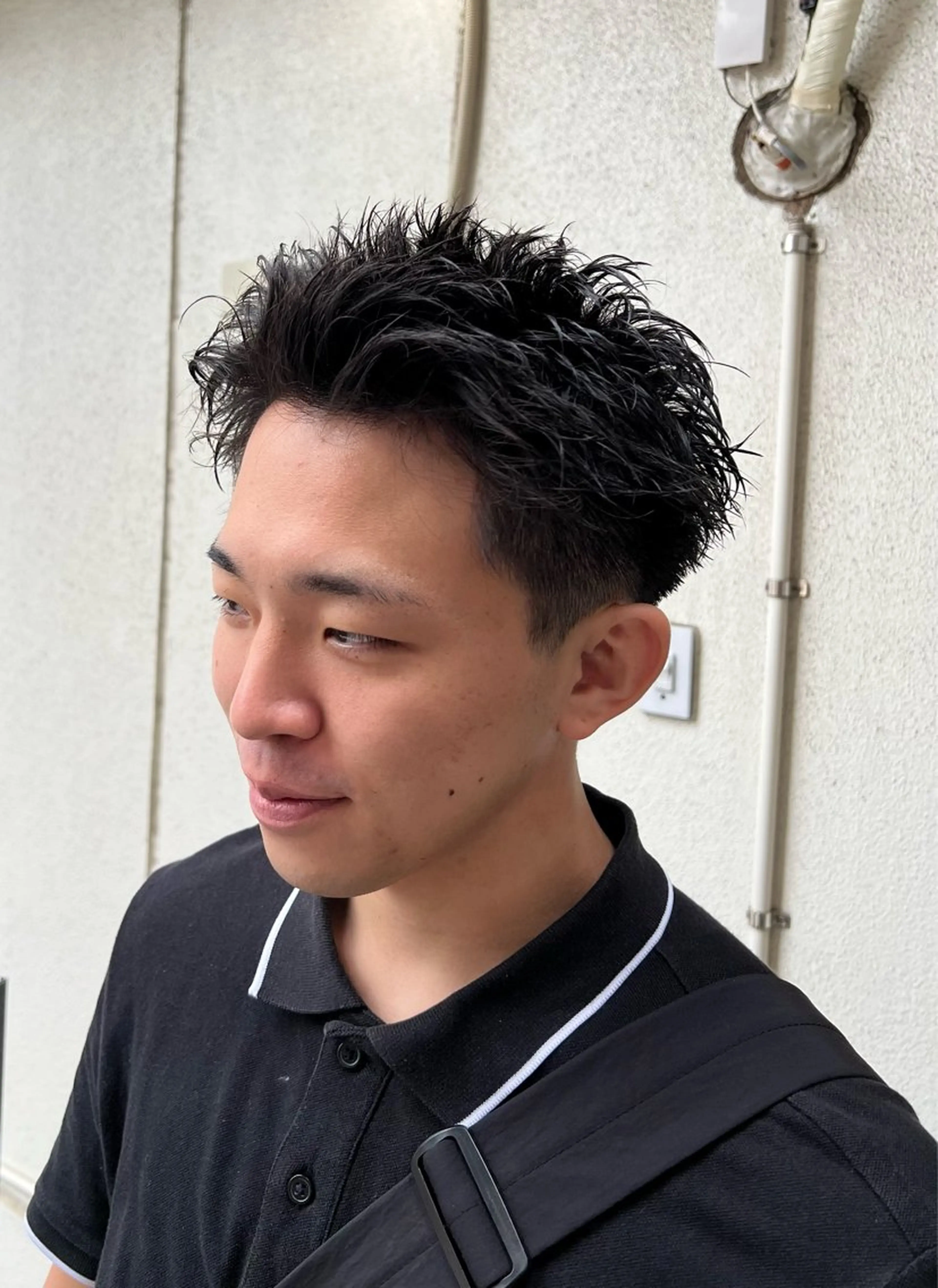 パーマ メンズ メンズパーマ スパイキーショート Men's NAM 八角のヘアスタイル