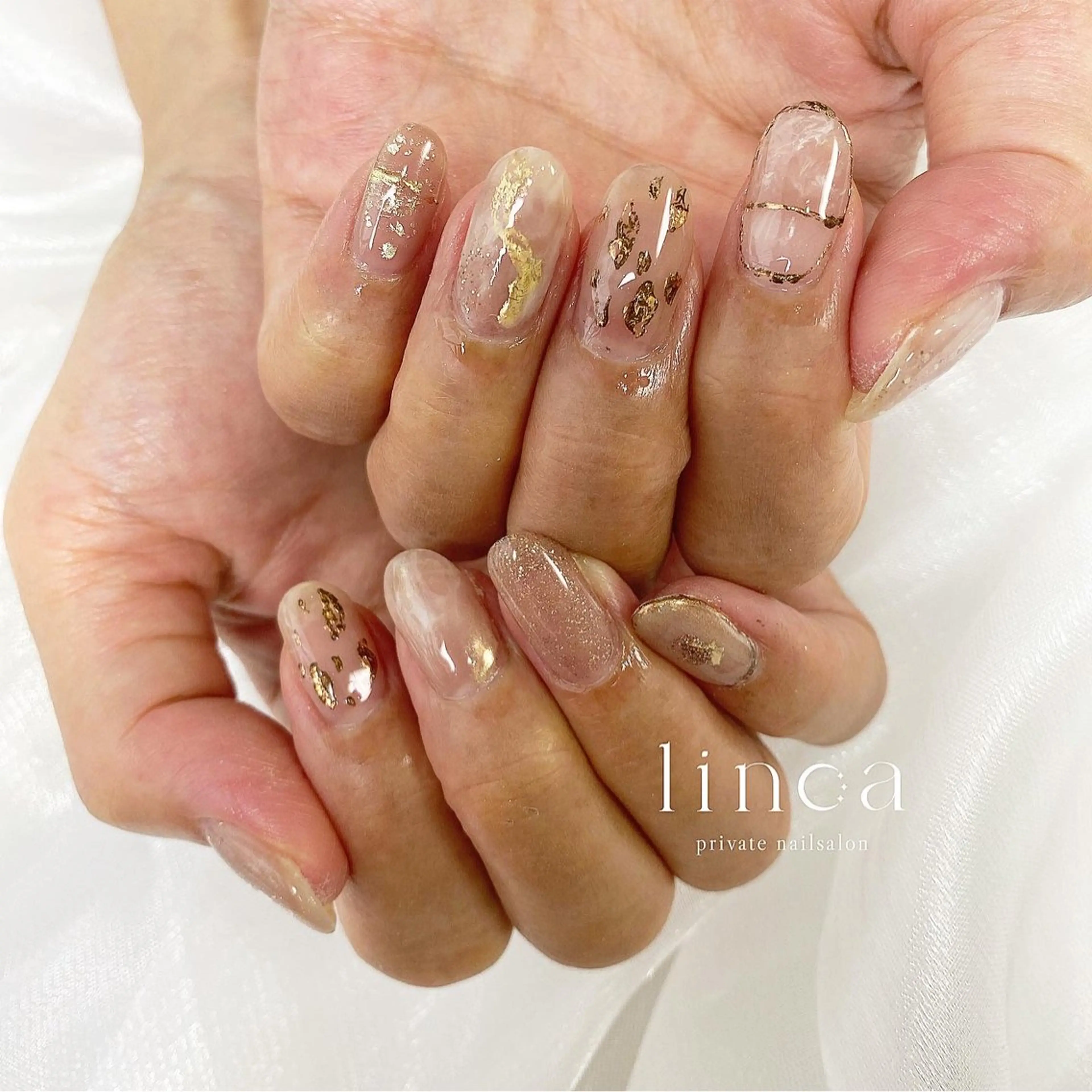 ネイル アートネイル ニュアンスネイル シンプルネイル linoa nailのネイルデザイン