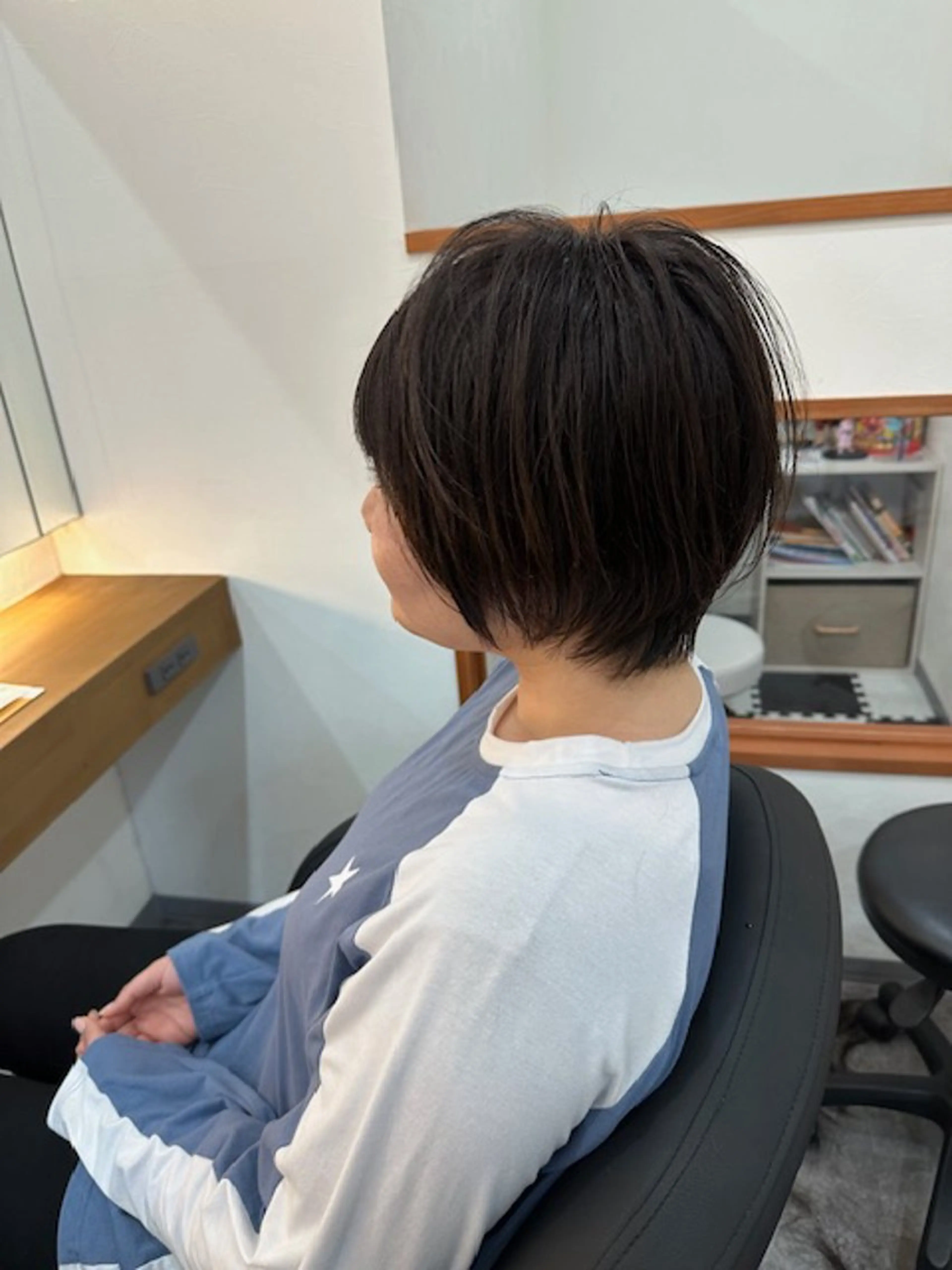 ショート ショートボブ ボブ ハイライト 髪質改善 ショートヘア カット ヘアカラー トリートメント ヘアテラス エムナラテンのヘアスタイル