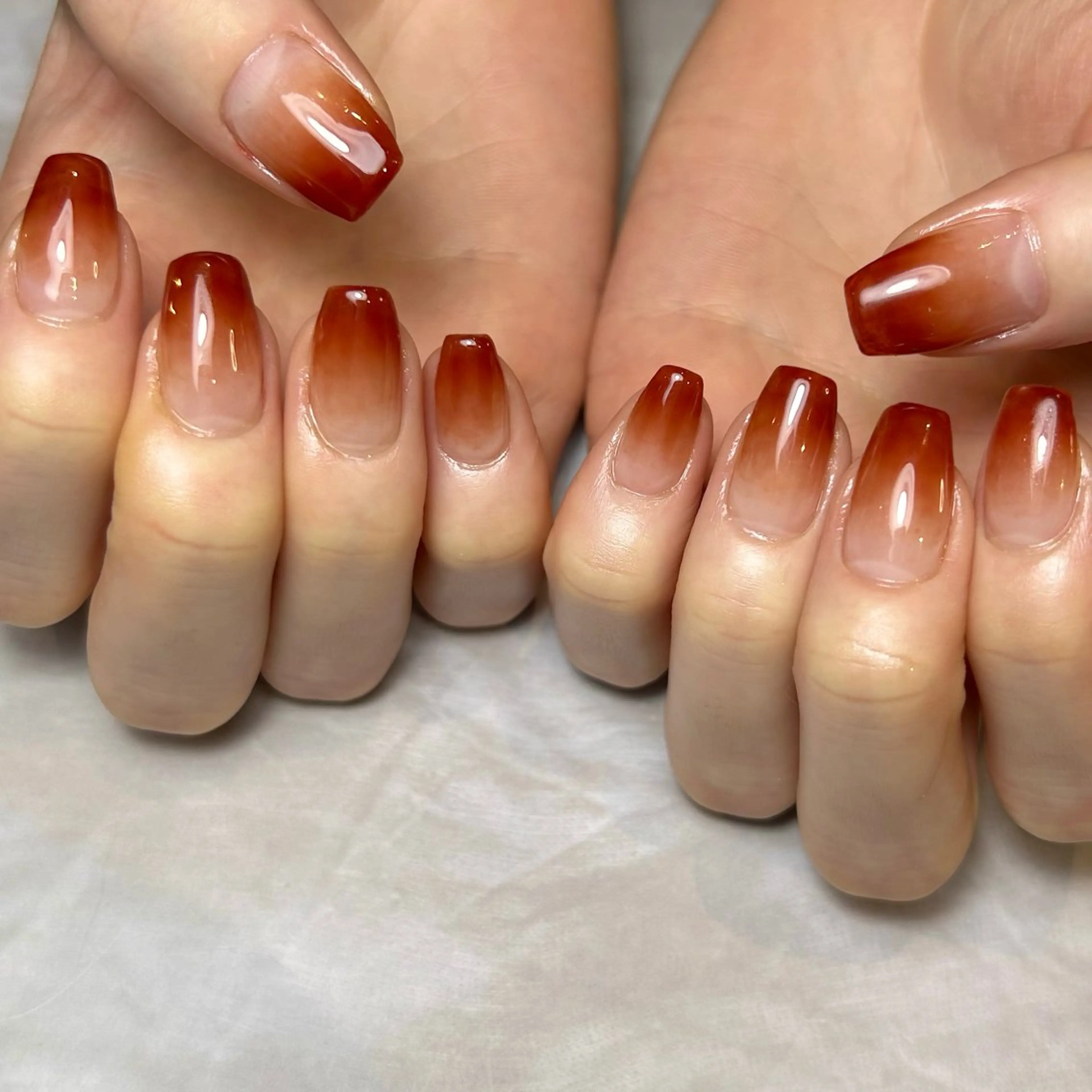 ネイル グラデーション ラメ(グリッター) ハンドネイル Reflection marikoのネイルデザイン