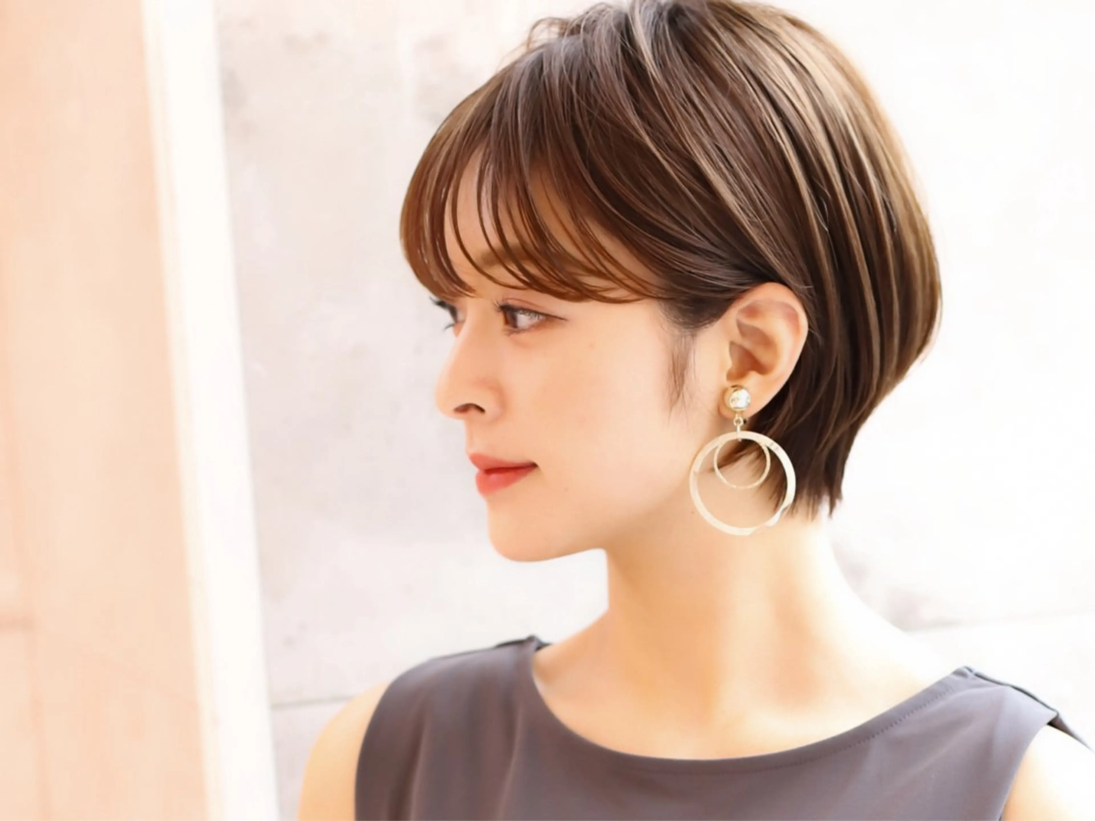 ショート ショートボブ 丸みショート ボブ ショートヘア 表参道ショート/ 無料カット/荒砂のヘアスタイル