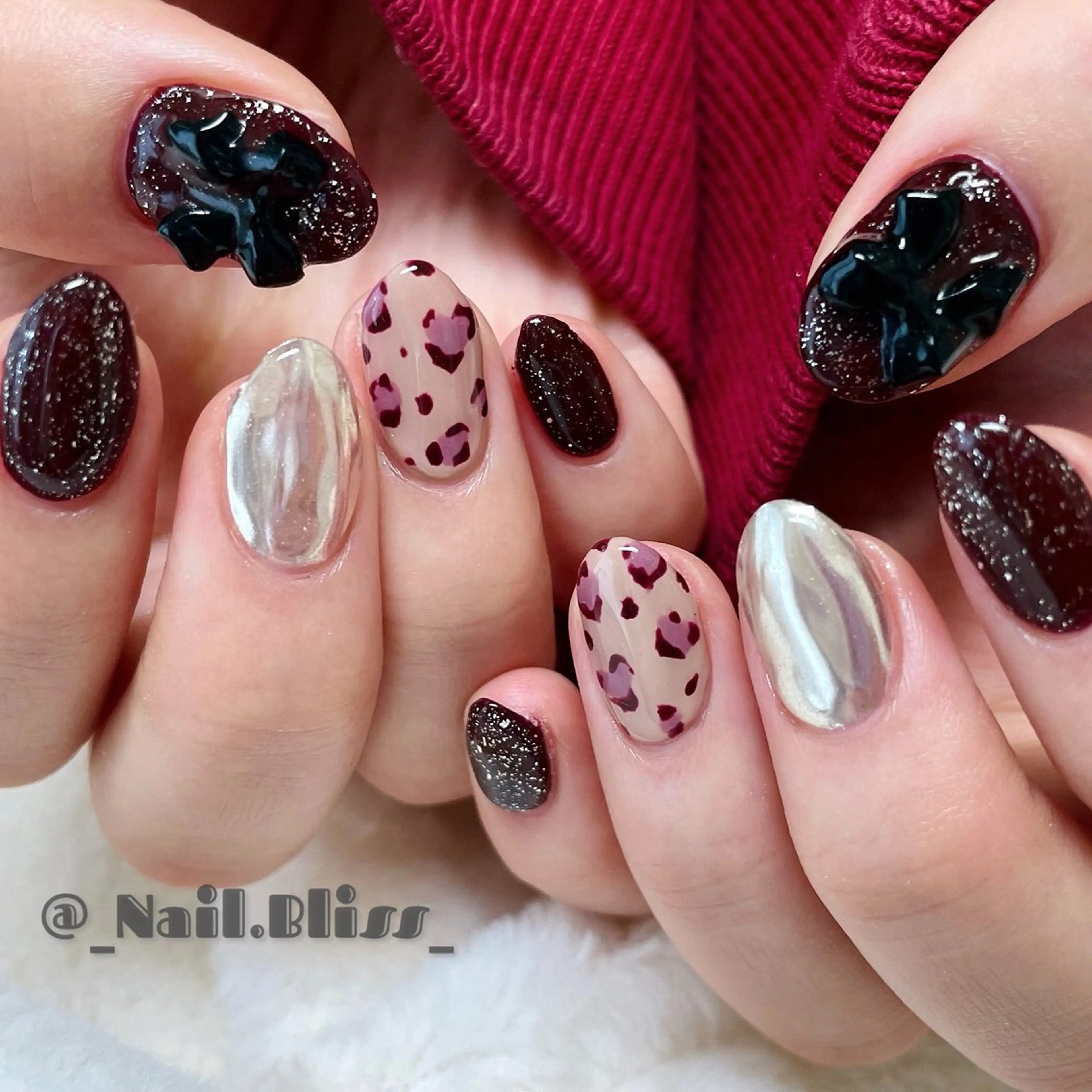 ネイル ハート ハンドネイル NAIL BLISSのネイルデザイン