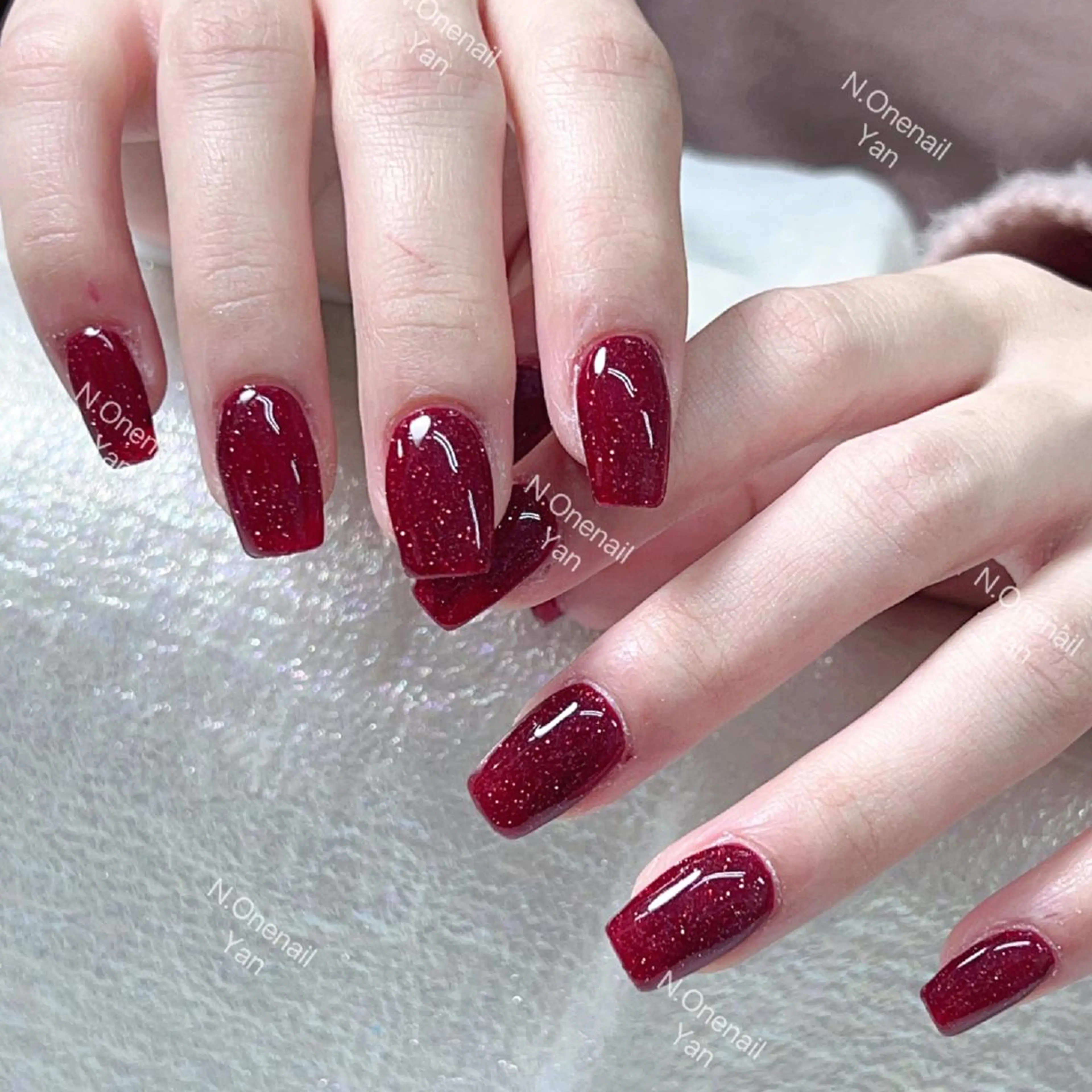 【オフ無し】マグネットワンカラー🧲/フラッシュネイル¥2980の写真