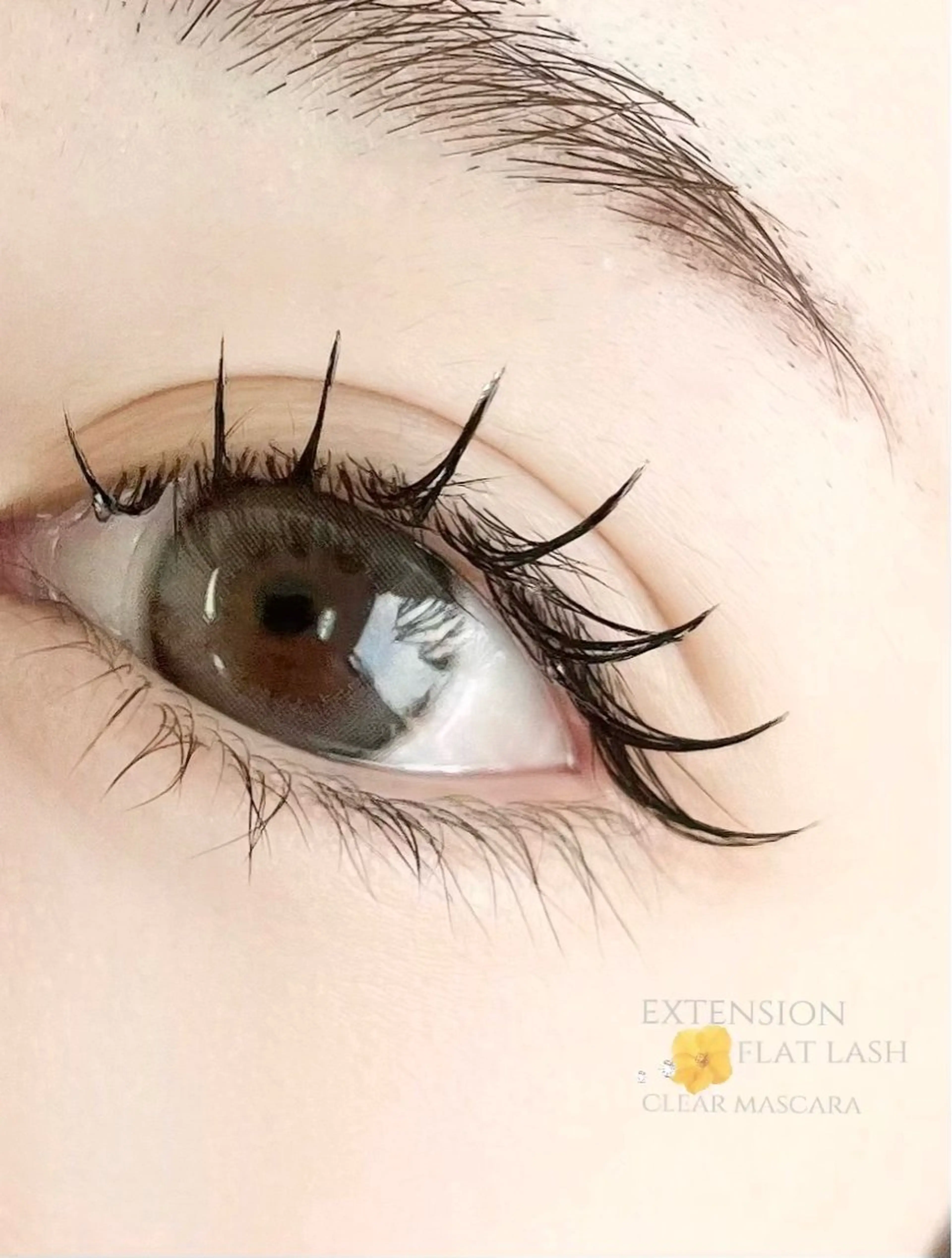 マツエク・マツパ 束感まつ毛 フラットラッシュ マツエク 佐藤 実優のマツエク・マツパデザイン