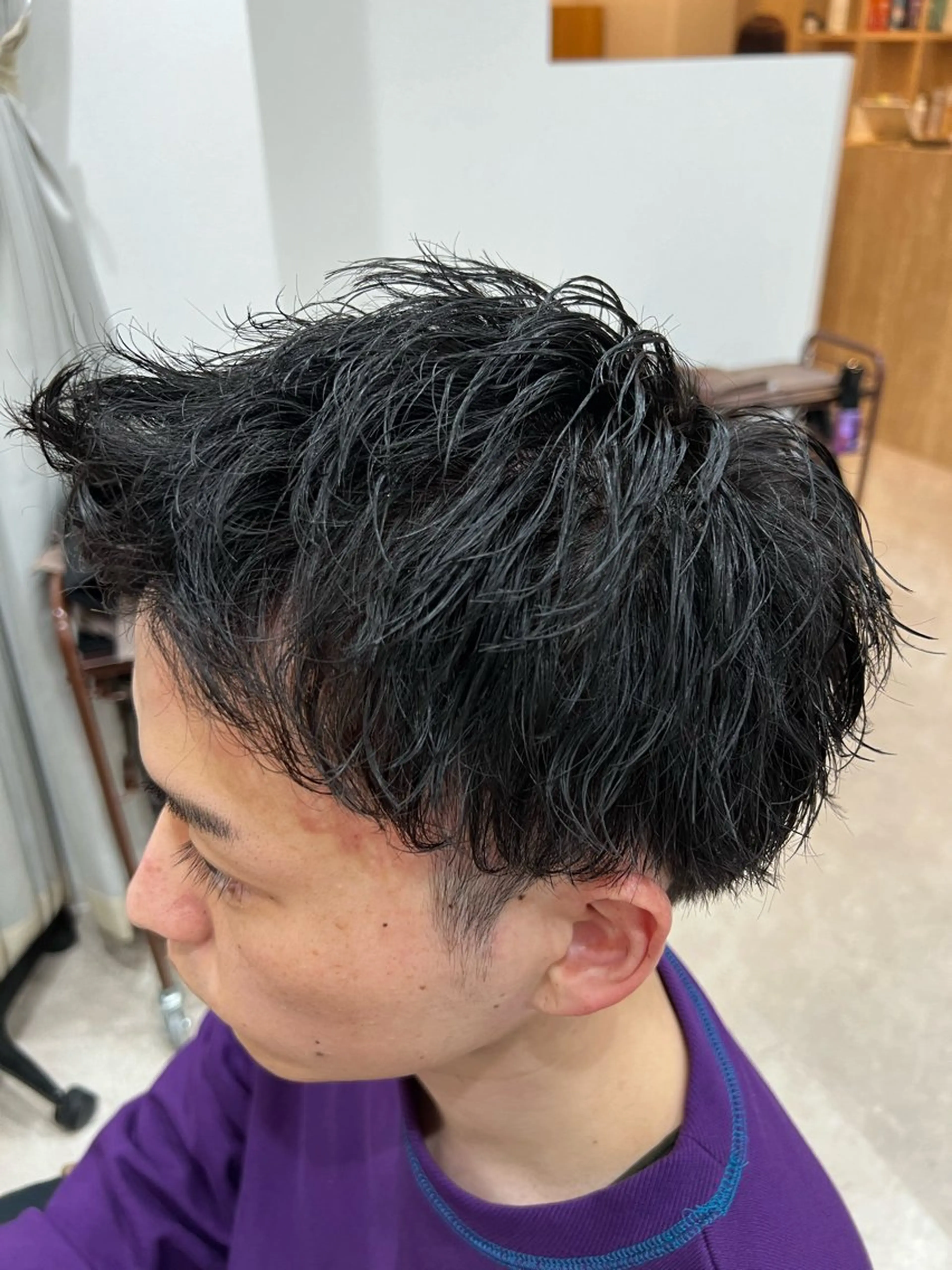 ショート パーマ メンズ 髪質改善/縮毛矯正 /メンズパーマ川田のヘアスタイル