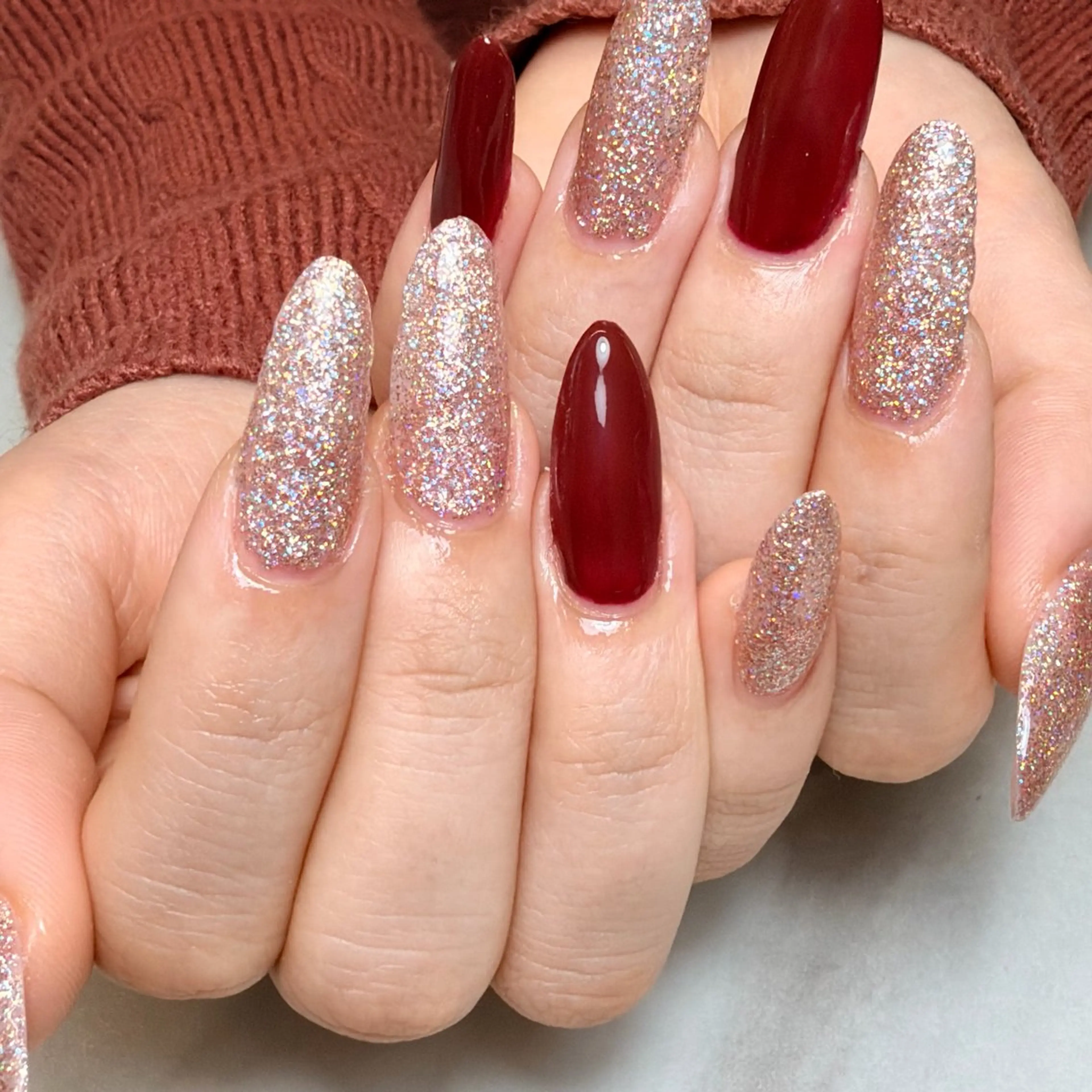 ネイル 長さ出し みなみ❤︎ジャニオタ /堺筋本町のネイルデザイン