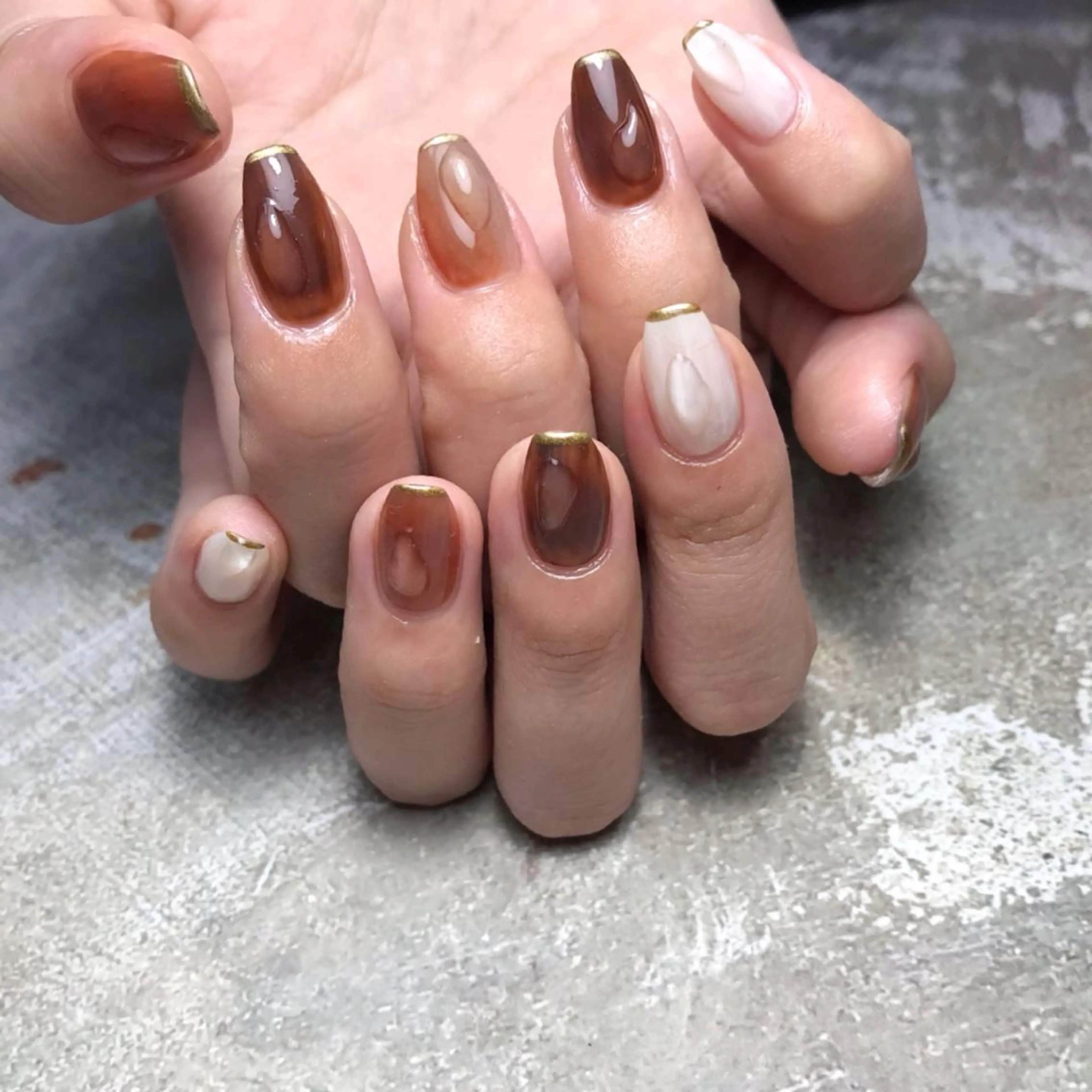 ネイル ニュアンスネイル ハンドネイル 💅chainail _aiのネイルデザイン