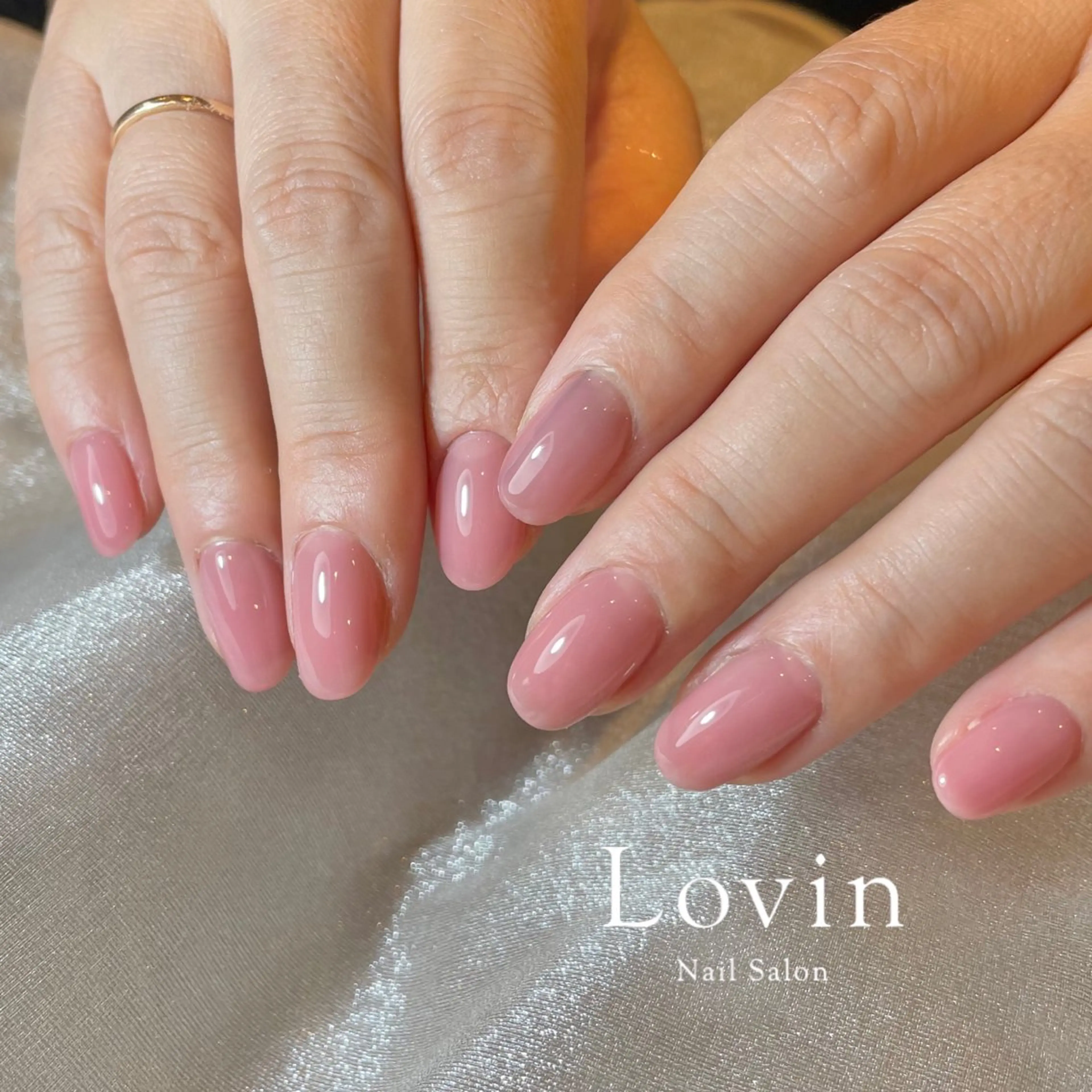 ネイル ジェルネイル ワンカラーネイル パラジェル パラジェル認定サロンk-two nail所属・k-two nailのネイルデザイン