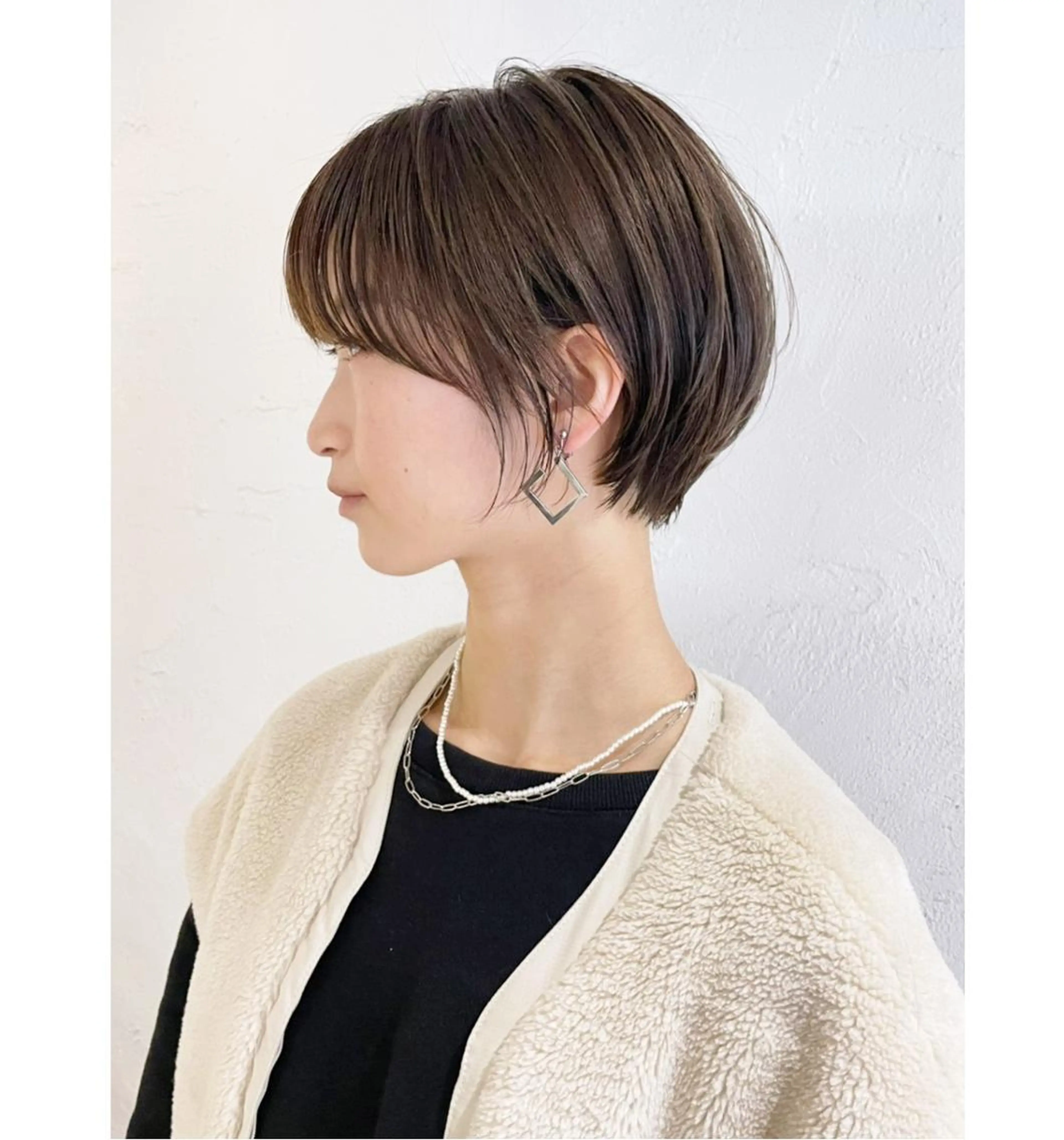 ショート カラー パーマ ヘアアレンジ ショートヘア カット ITbyALBUM 中野店のヘアスタイル