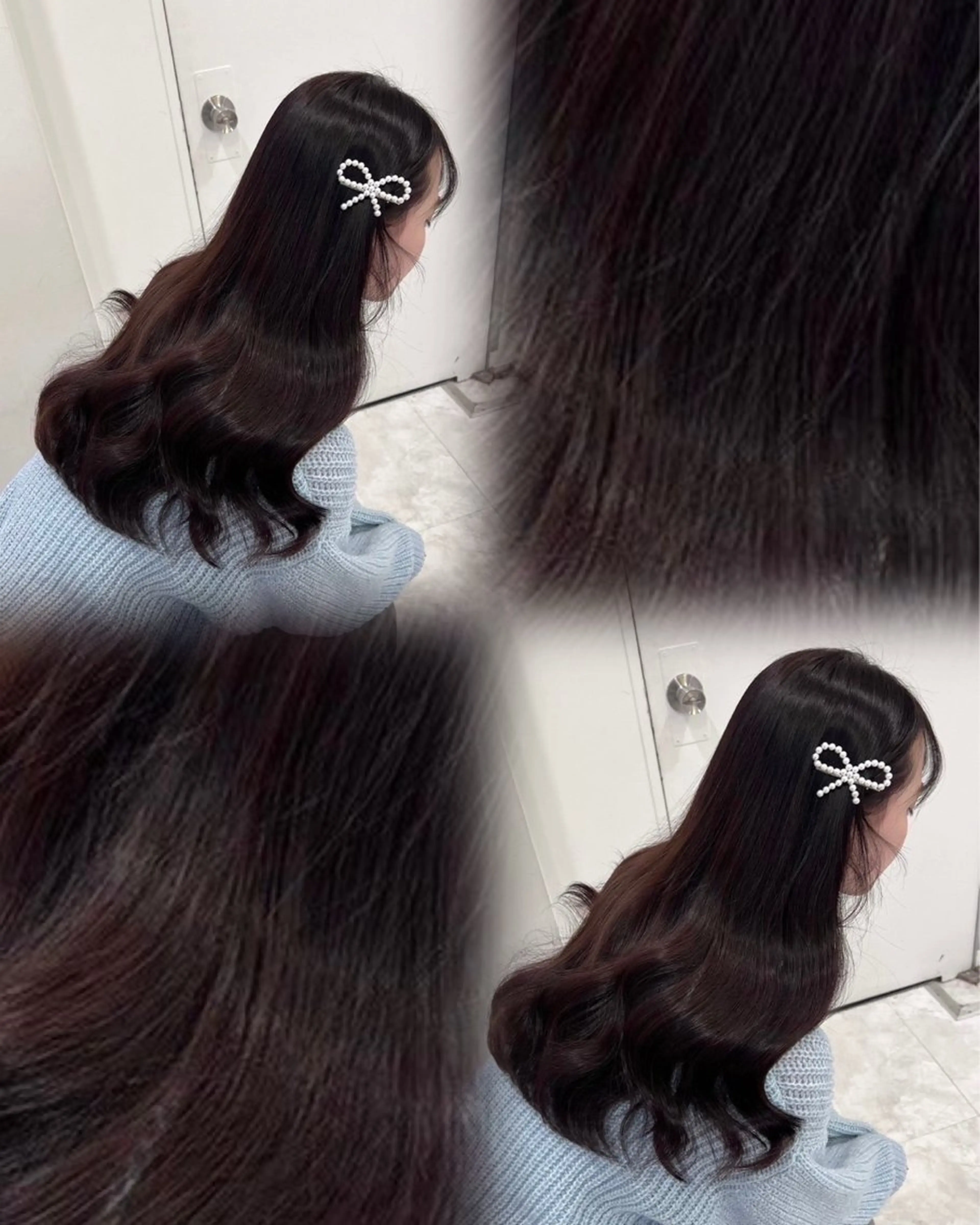 ロング カラー ヘアカラー トリートメント kaho透明感/ 艶カラー💜🫧のヘアスタイル