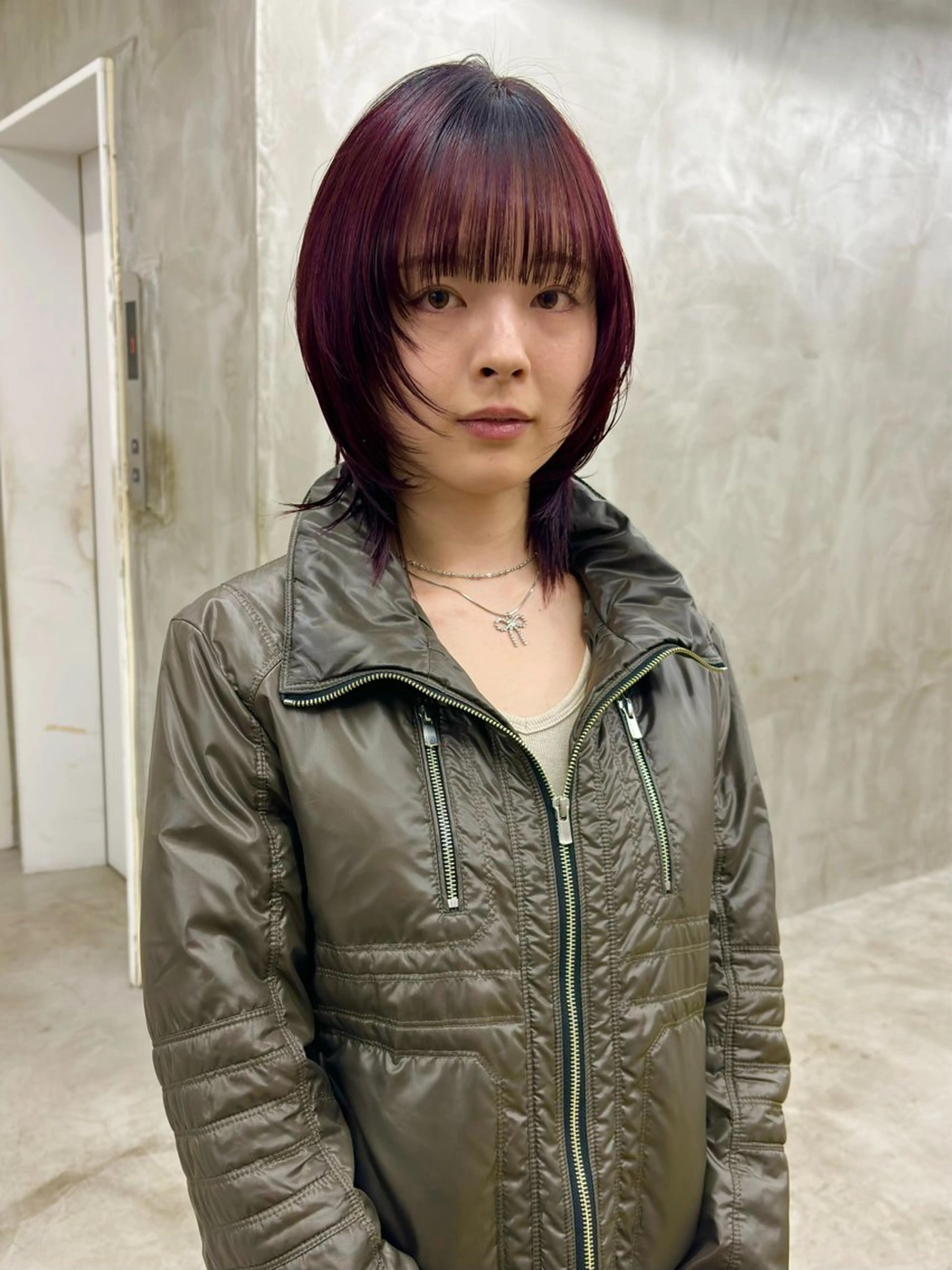 ミディアム カラー ブリーチ ダブルカラー ブリーチなしカラー 無料カットモデル募集 🌱ひょうがのヘアスタイル