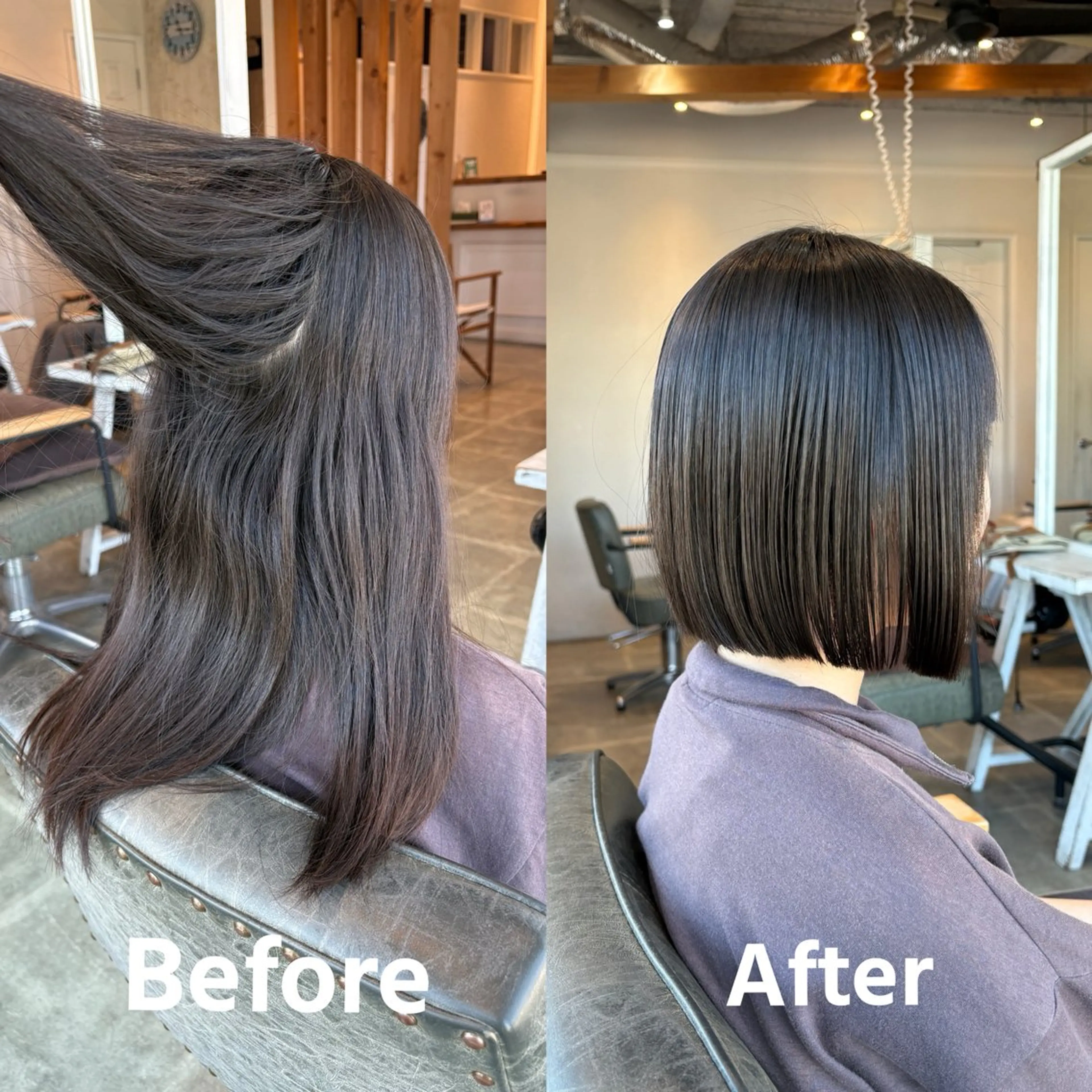 ショート ボブ ショートヘア カット 縮毛矯正 トリートメント 🍃ボブ&ショート 特化🍃髪質改善🍃のヘアスタイル