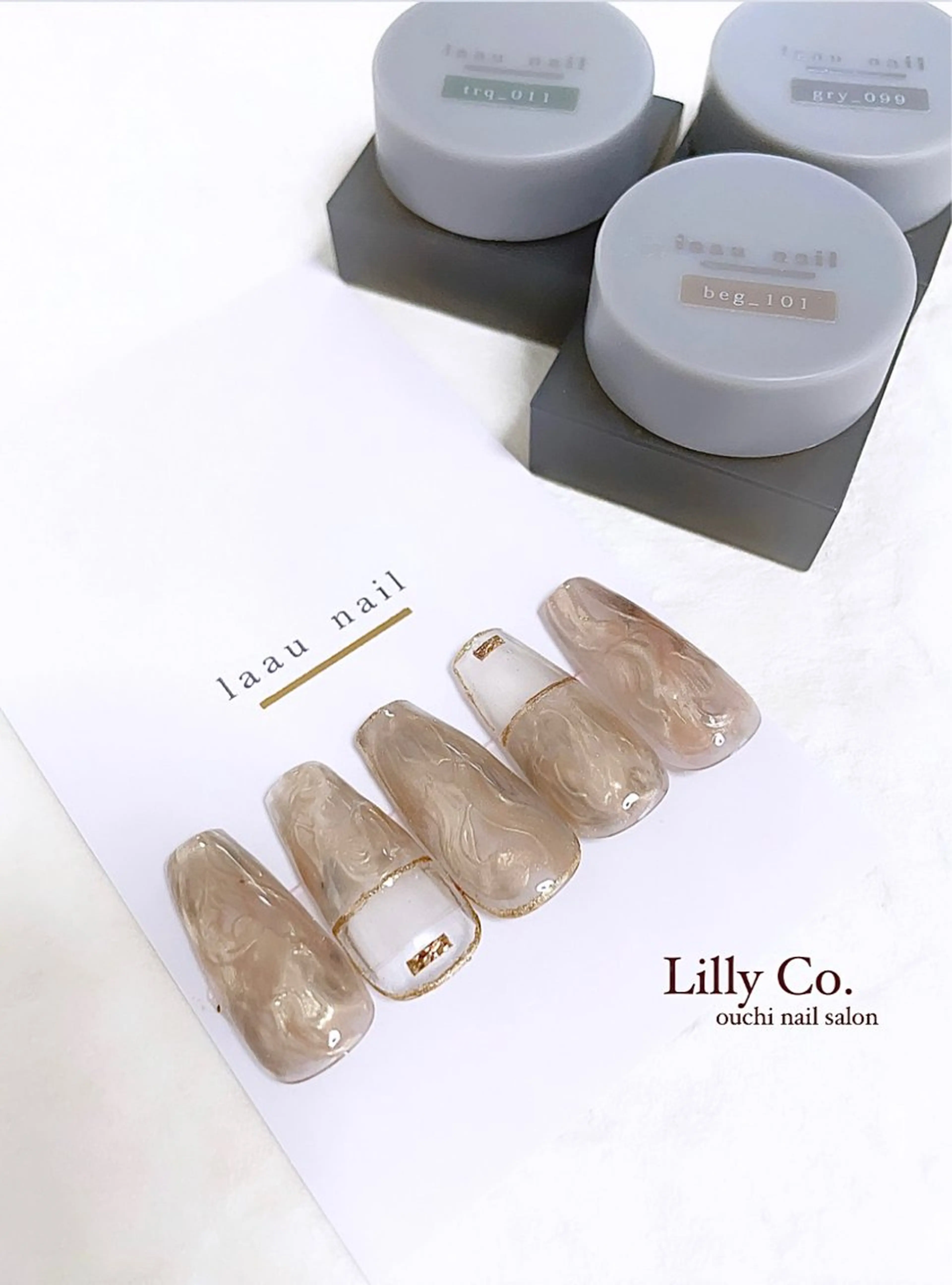 ネイル ニュアンスネイル ハンドネイル ハンドケア Lilly Co.のネイルデザイン