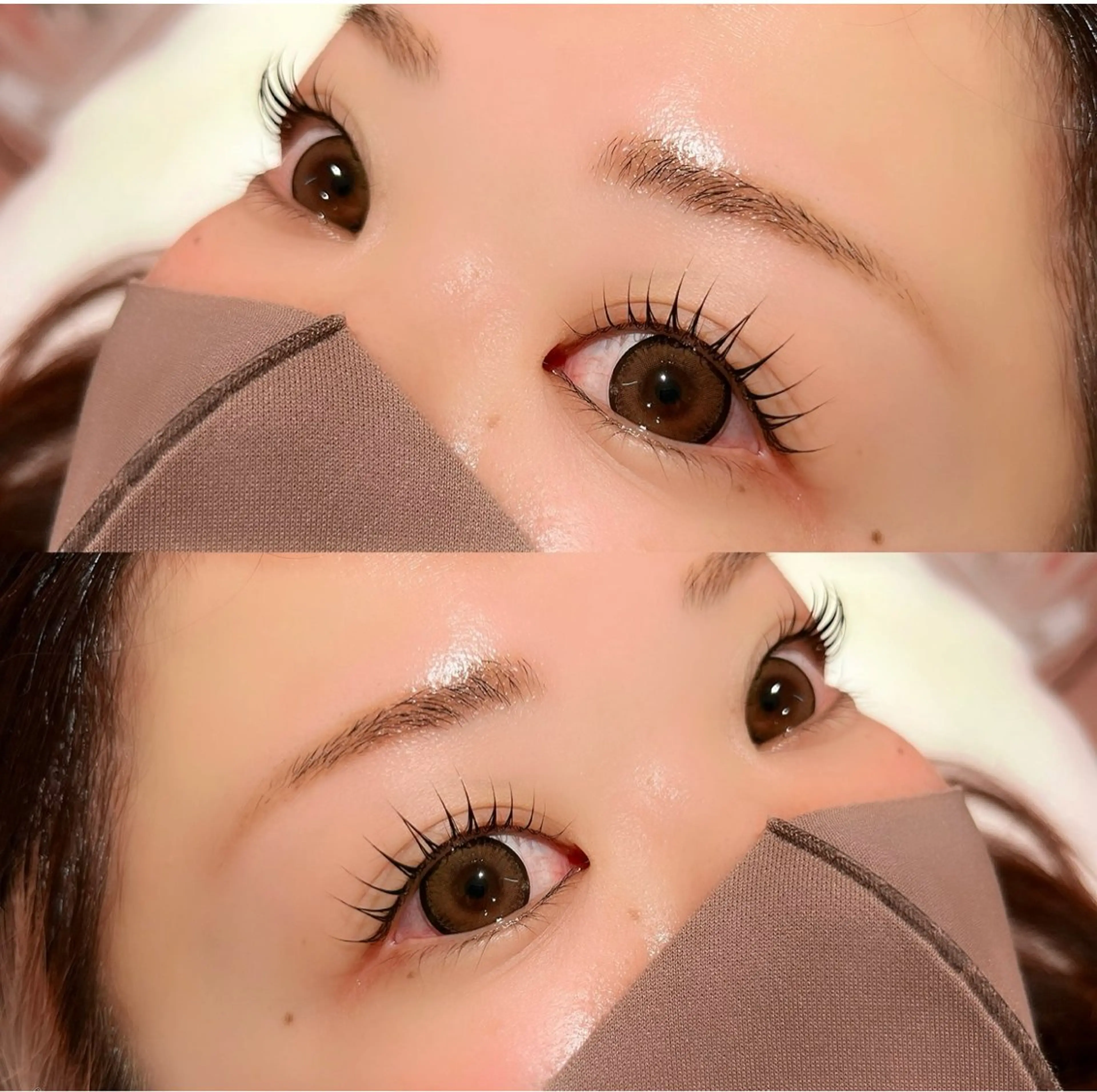 マツエク・マツパ 束感まつ毛 韓国風マツエク パリジェンヌラッシュリフト 一重×まつ毛パーマ マツパ CLUTCH eye 阿倍野NATSUMIのマツエク・マツパデザイン