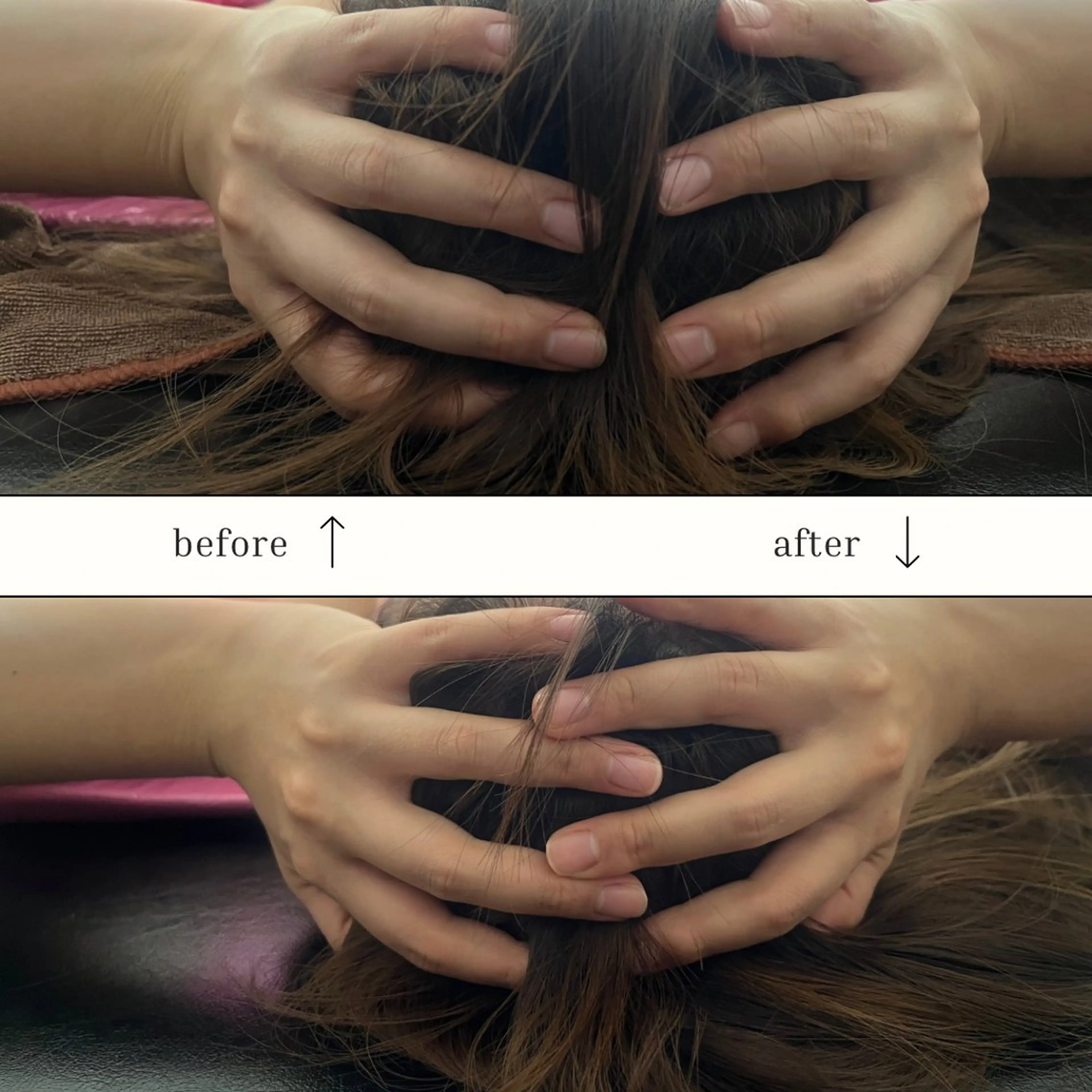 顔のたるみが気になる、頭痛改善したい方の為のコース！の写真