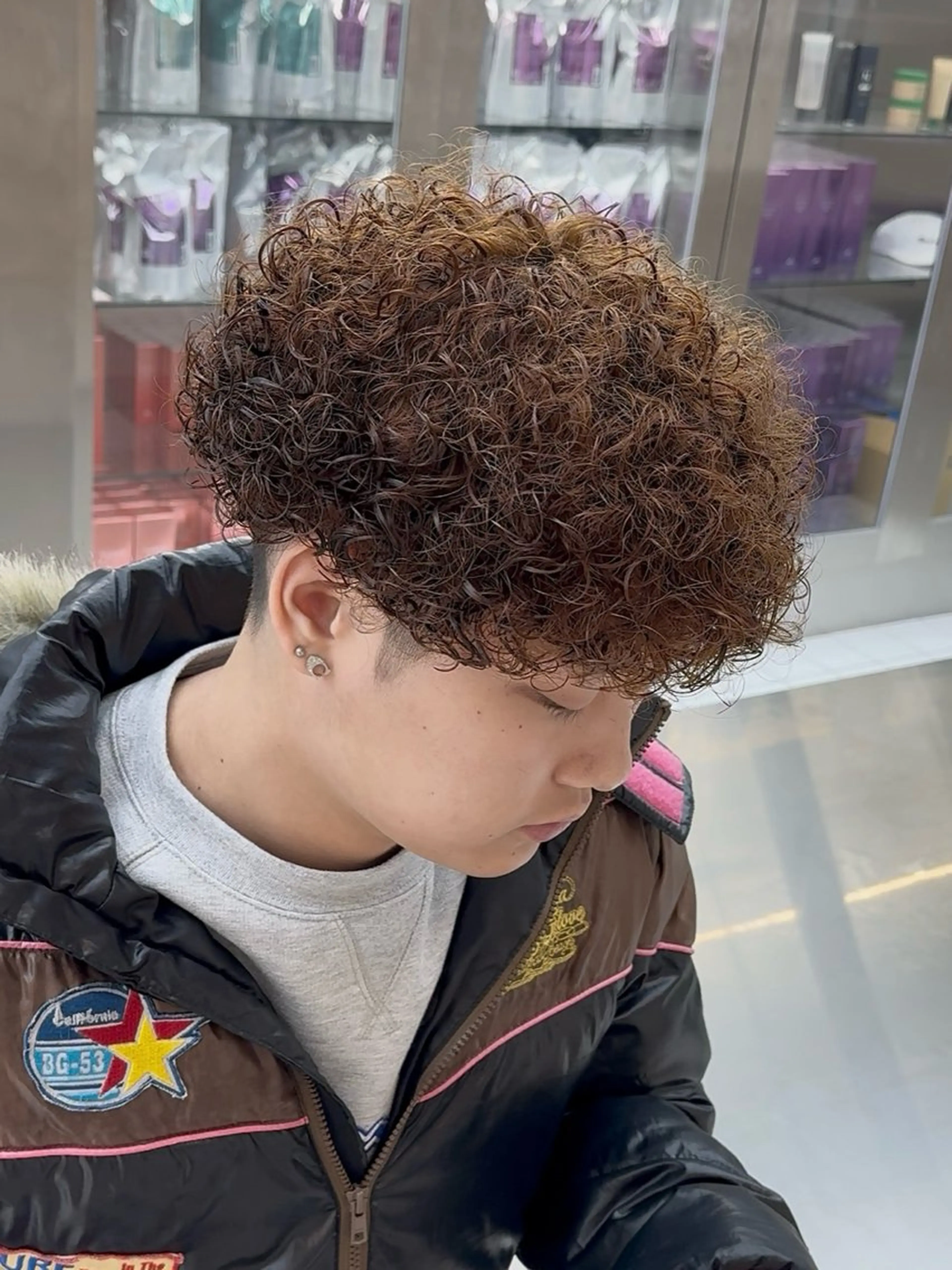 カラー パーマ メンズ カット パーマ fifth 武正 琉生のヘアスタイル