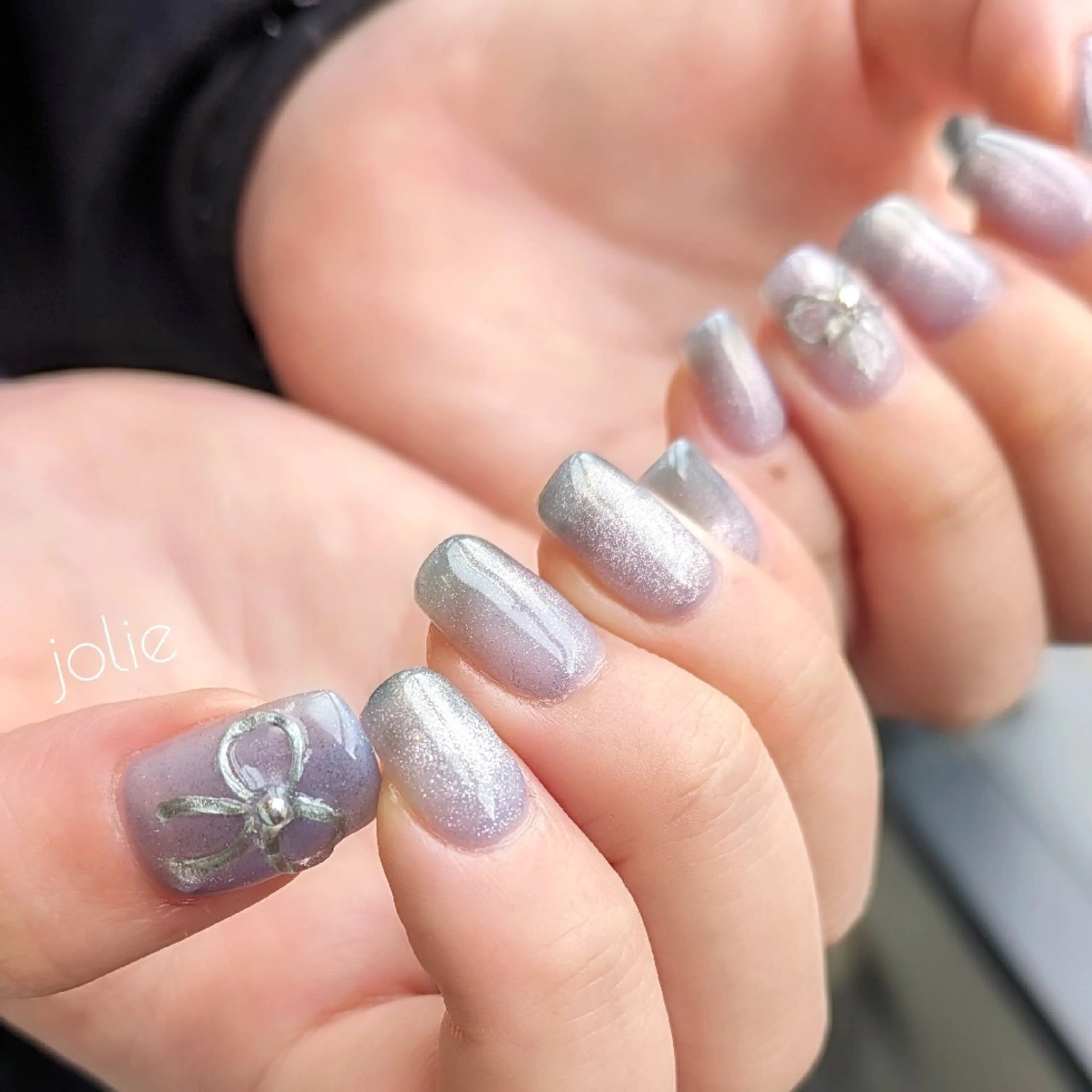 ネイル グラデーション マグネットネイル ハンドネイル jolie  ISIHARAのネイルデザイン