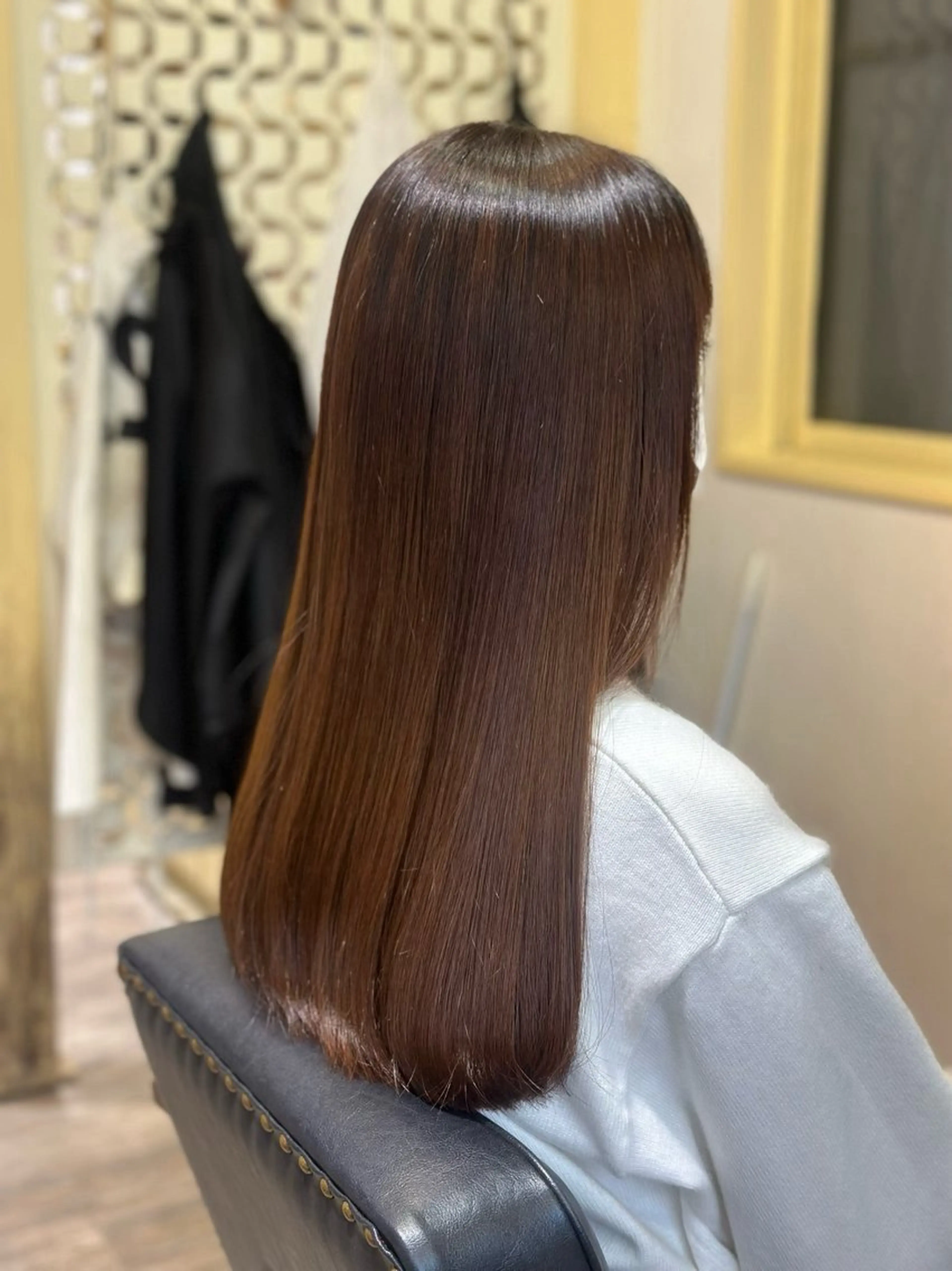 ロング カット ヘアカラー トリートメント ワタイショウタ 髪質改善✨眉毛サロンのヘアスタイル