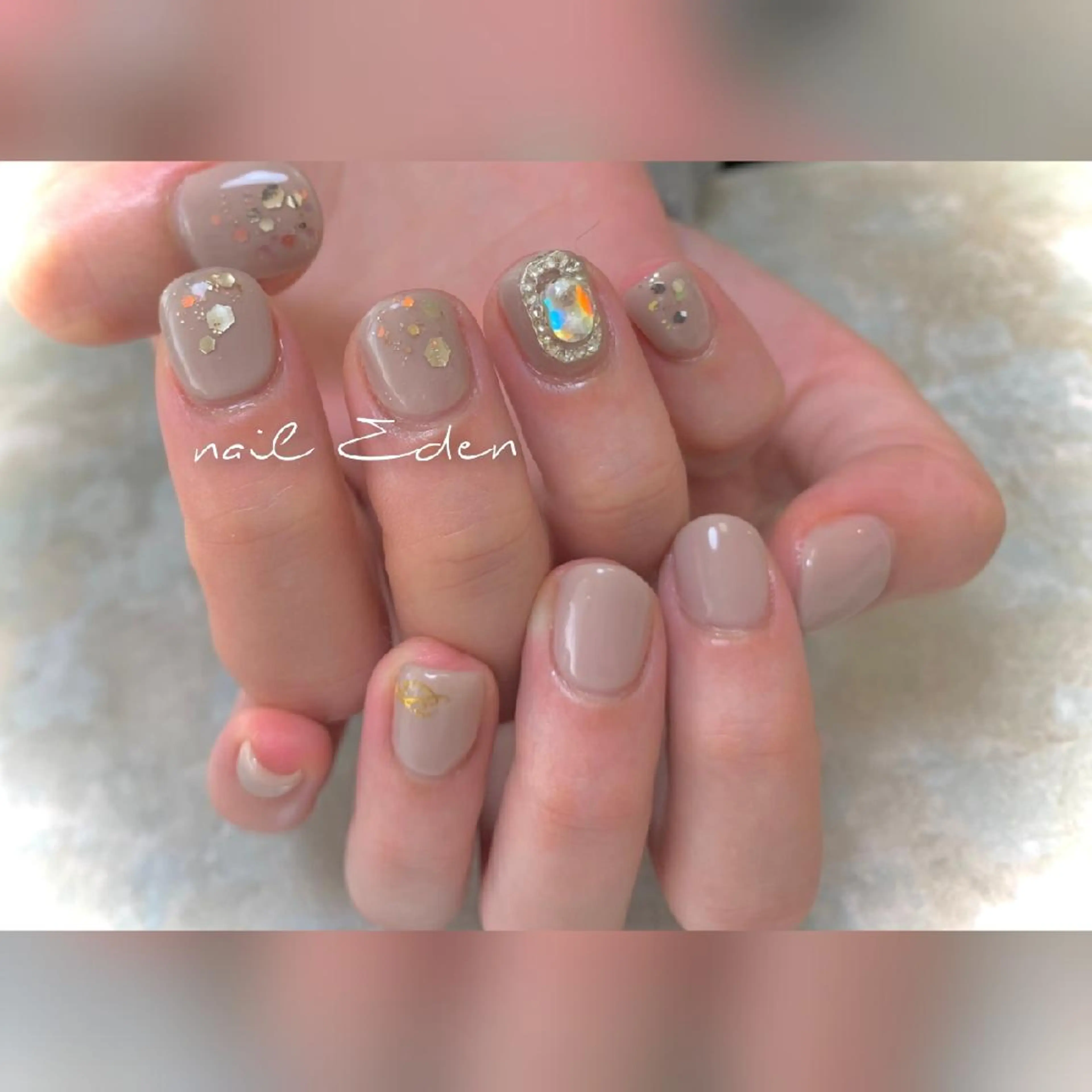 ネイル キラキラネイル Eden ♾️のネイルデザイン