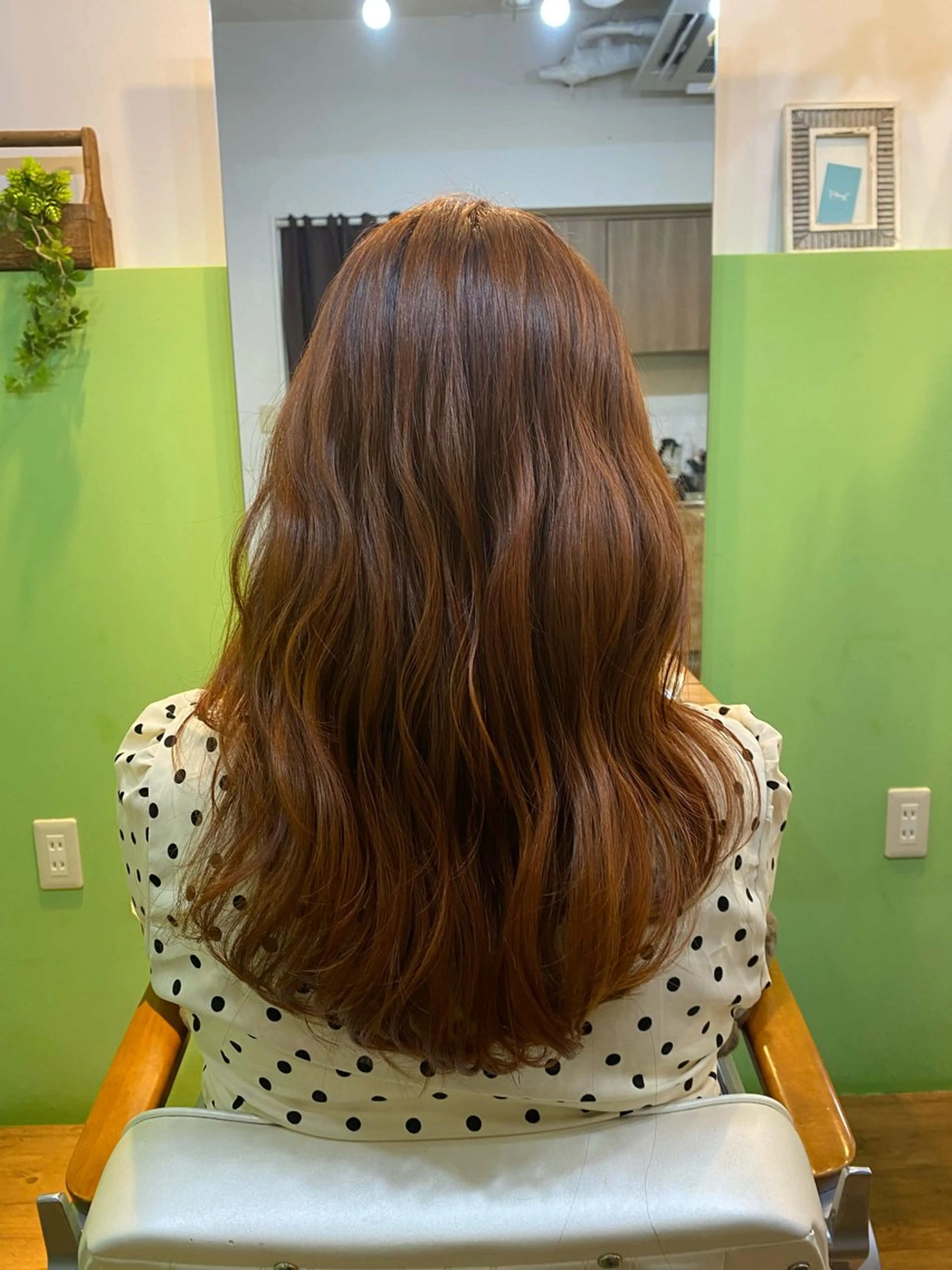 ロング カラー ブリーチ オレンジ トリートメント 【エシカル】 HOSOMIのヘアスタイル