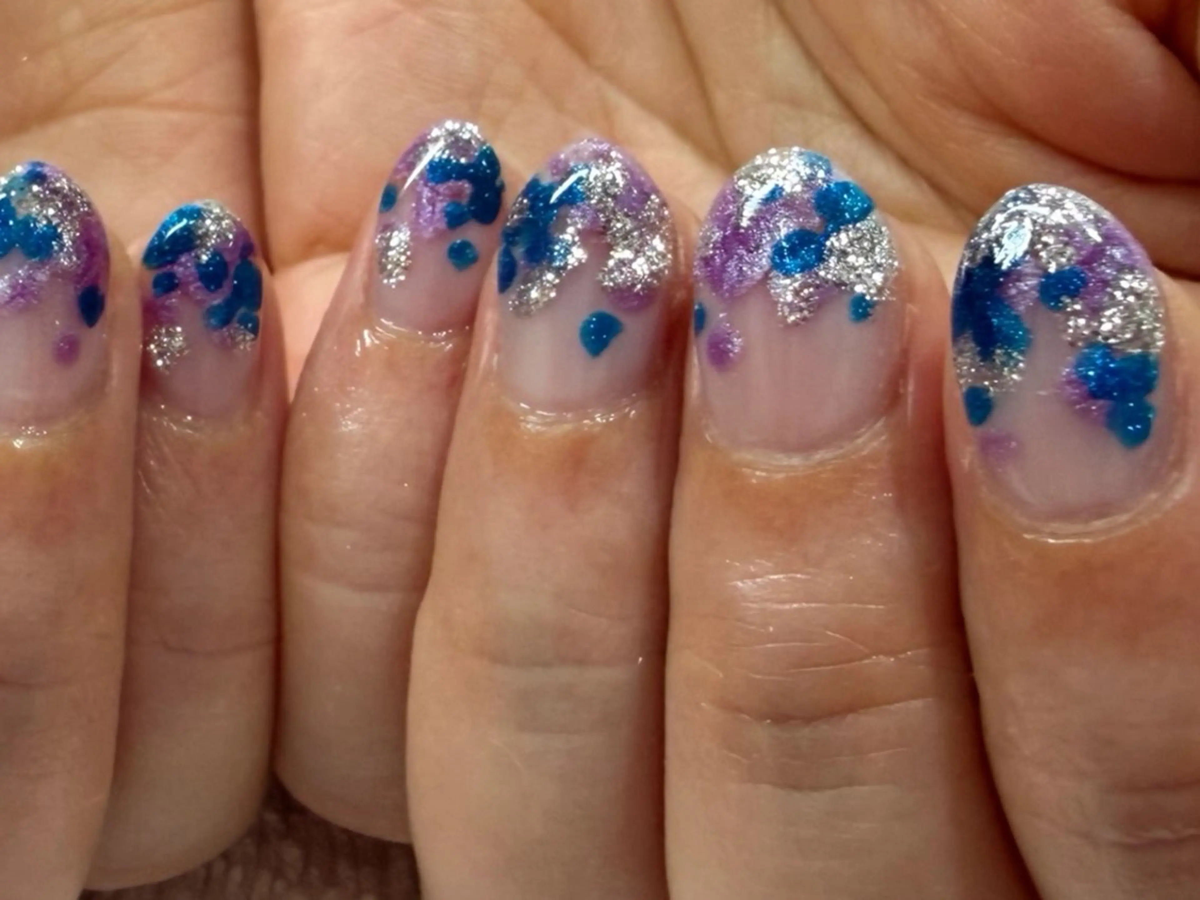 ハンドジェルデザインネイル💅オフなしの写真